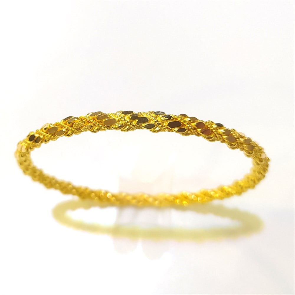 30gr  işçiliksiz Hint Burması Bilezik 22 Ayar Altın