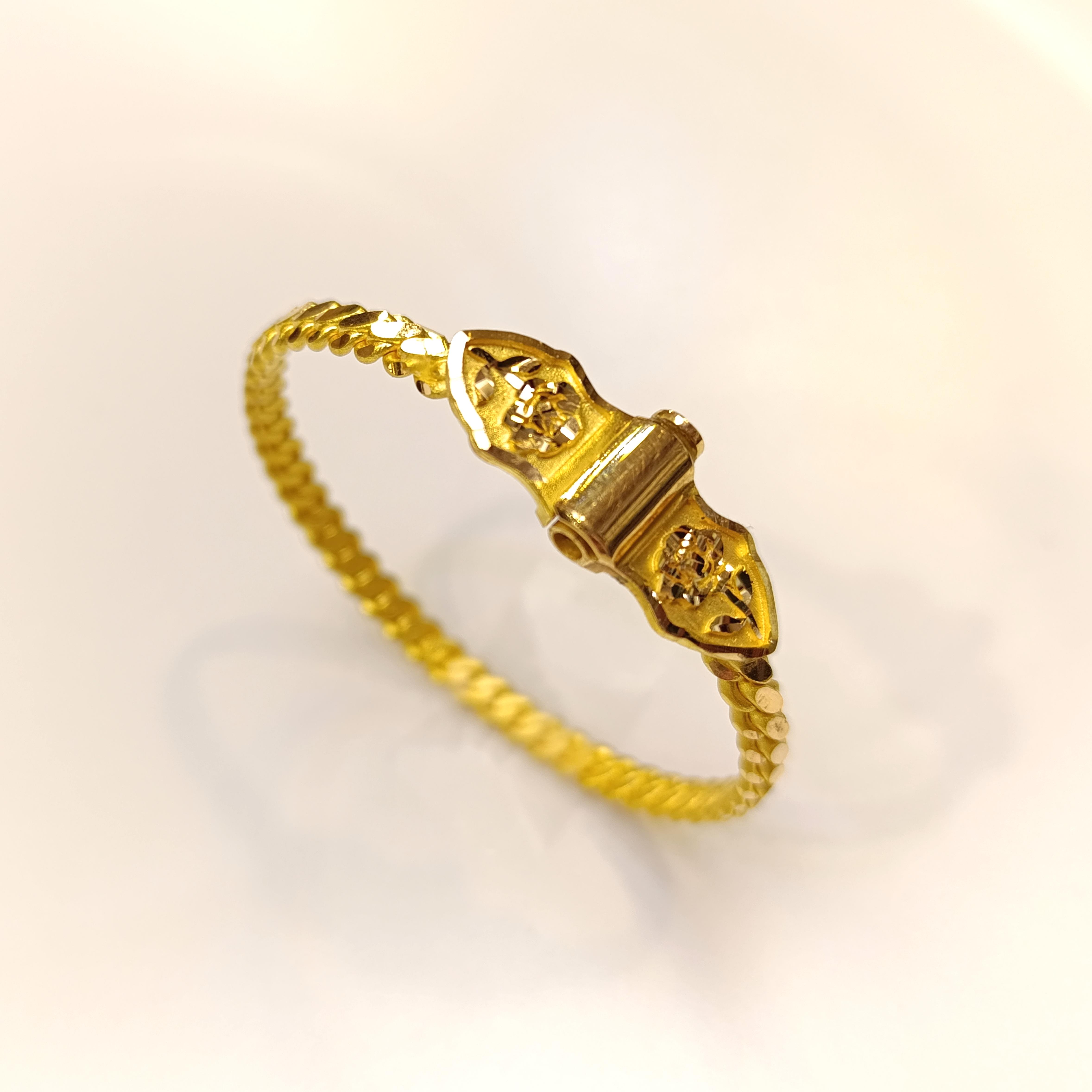 30gr İşçiliksiz Kelebek Kilitli Mersin  Bilezik 22 Ayar Altın Yatırım ve Tasarruf İçin