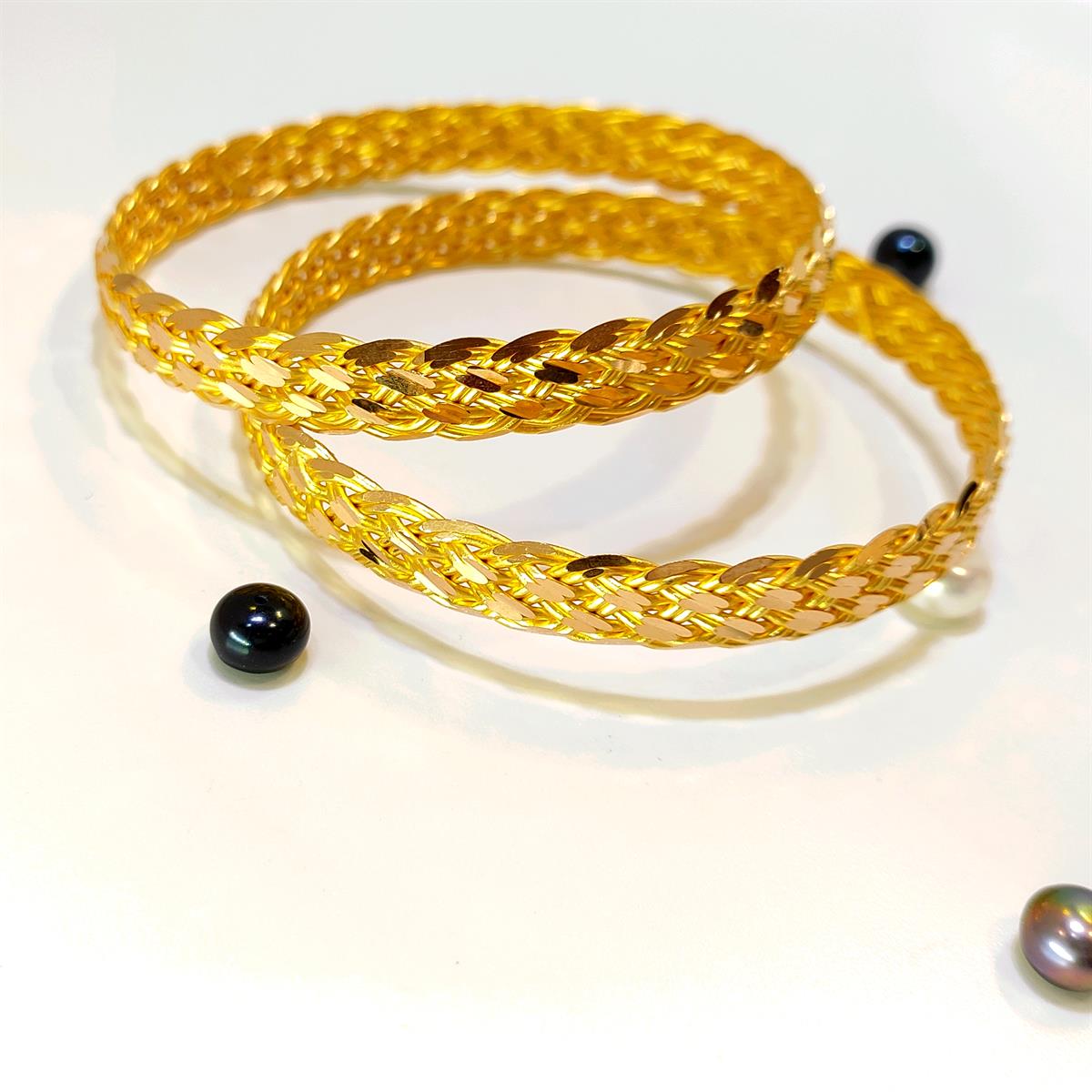 30gr  işçiliksiz Sepet Örgüsü Bilezik 22 Ayar Altın Yatırım ve Tasarruf İçin