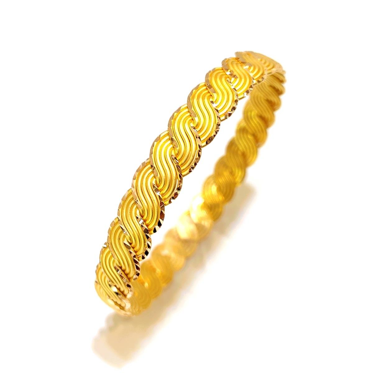 30gr İşçiliksiz On Telli Kenarı Kalemli Burma Bilezik 22 Ayar Tasarruf ve Yatırım