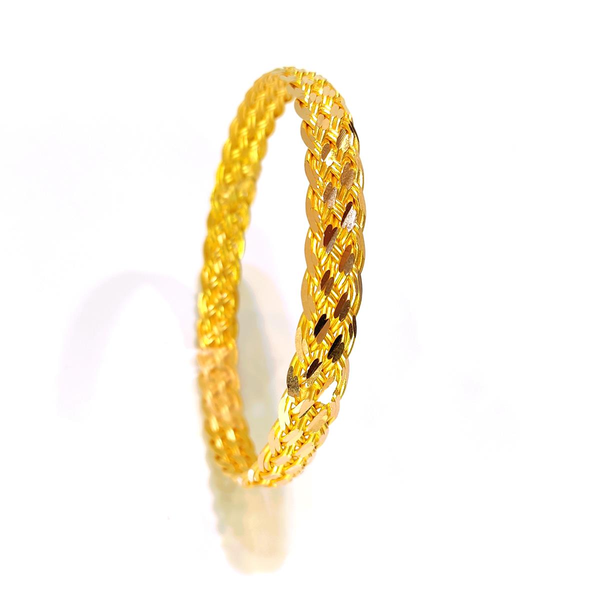 30gr  işçiliksiz Sepet Örgüsü Bilezik 22 Ayar Altın Yatırım ve Tasarruf İçin