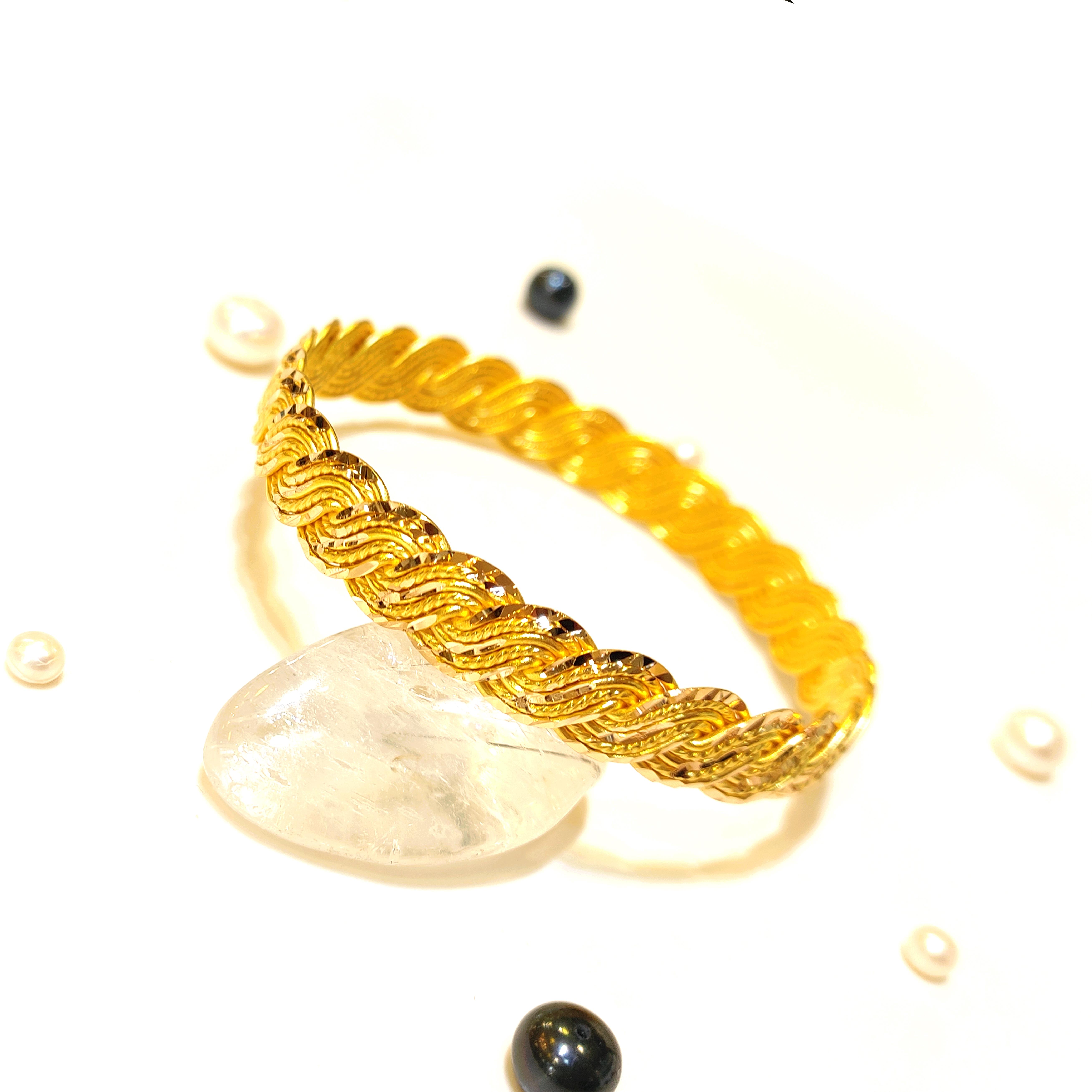 30gr  işçiliksiz Kalemli Buse Bilezik 22 Ayar Altın Yatırım ve Tasarruf İçin