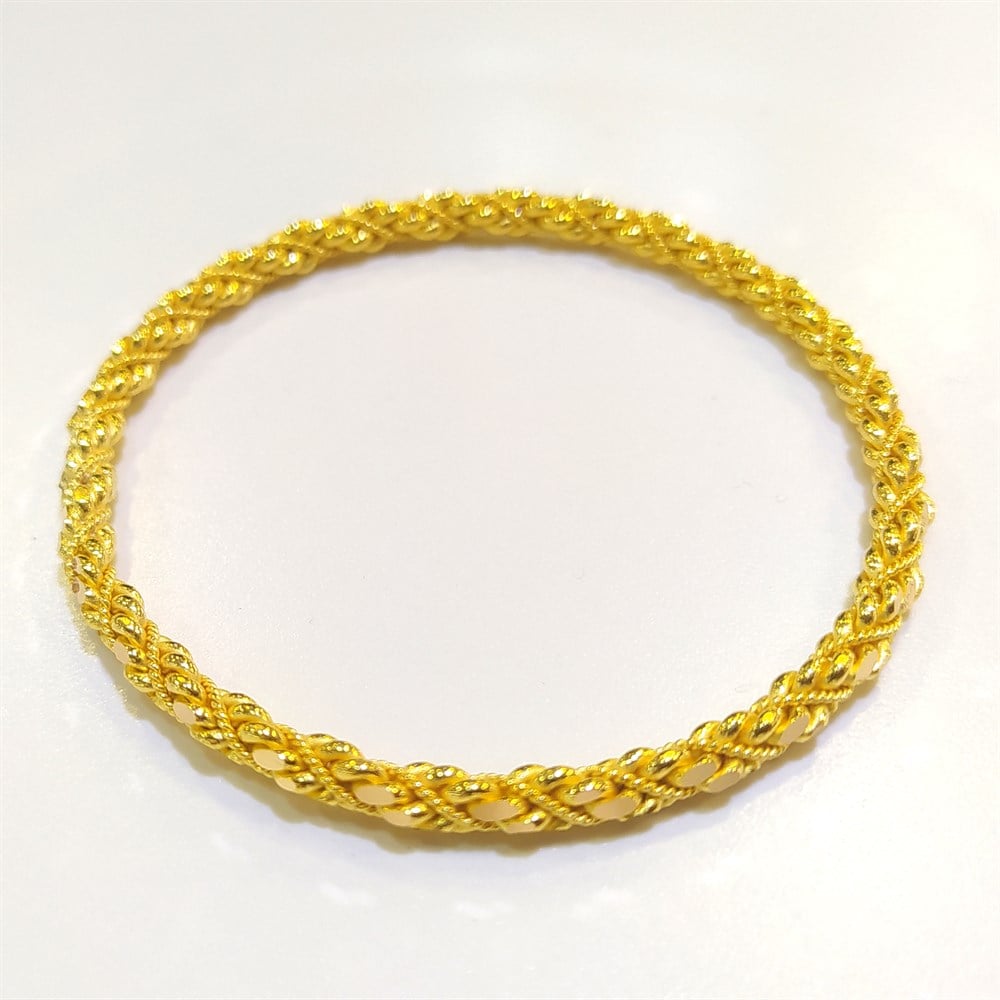 30gr  işçiliksiz Hint Burması Bilezik 22 Ayar Altın