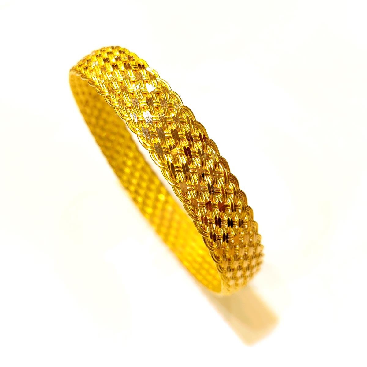 30r işçiliksiz Sepet Hasır Bilezik 22 Ayar Altın Yatırım ve Tasarruf İçin