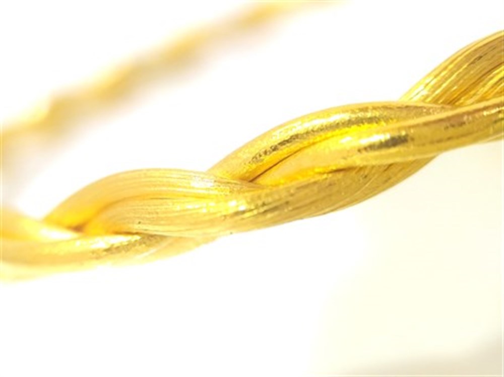 35,00 Gram Top Kilitli Örgü Bilezik 22 Ayar Altın