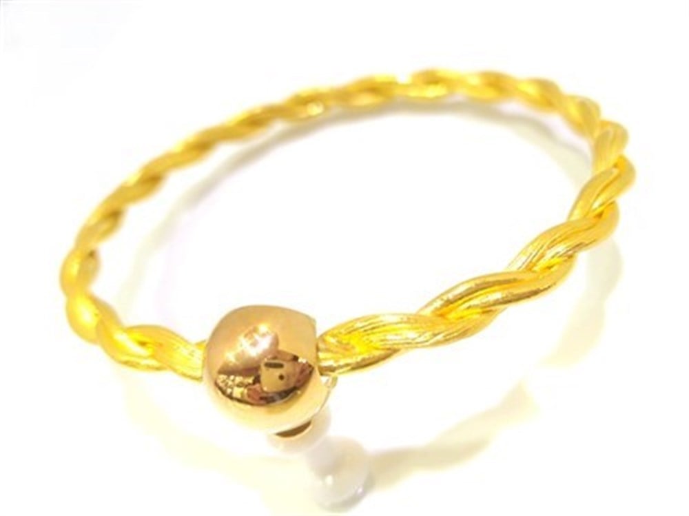 35,00 Gram Top Kilitli Örgü Bilezik 22 Ayar Altın