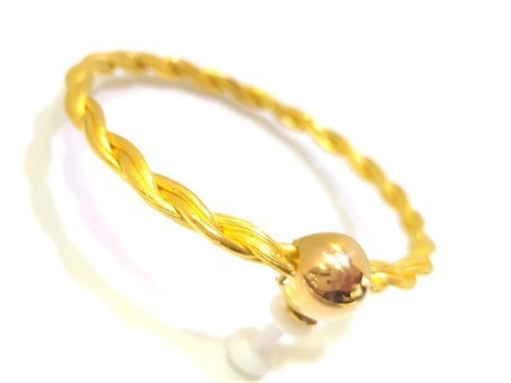 35,00 Gram Top Kilitli Örgü Bilezik 22 Ayar Altın