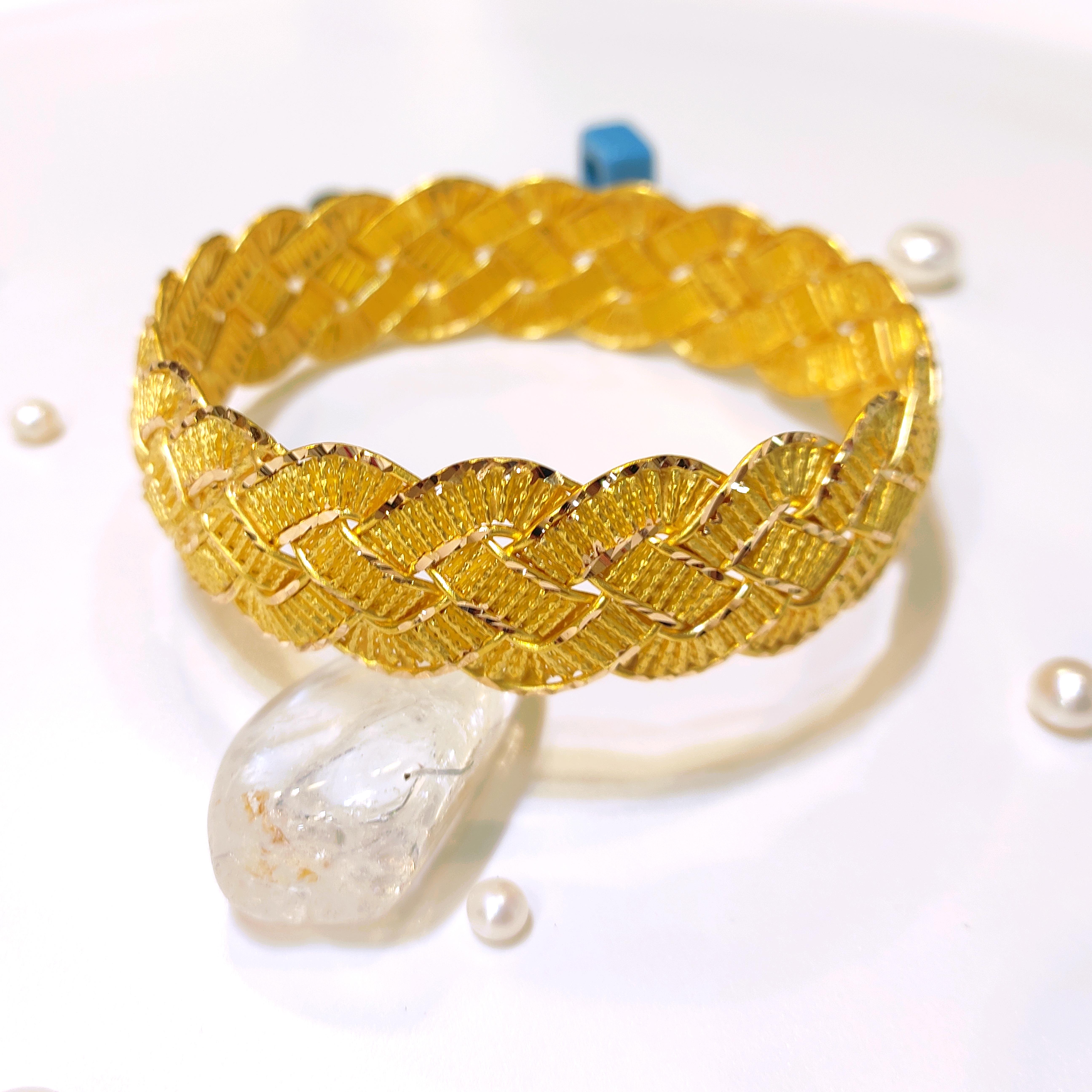 35gr işçiliksiz Saç Örgüsü Bilezik 22 Ayar Altın Yatırım ve Tasarruf İçin