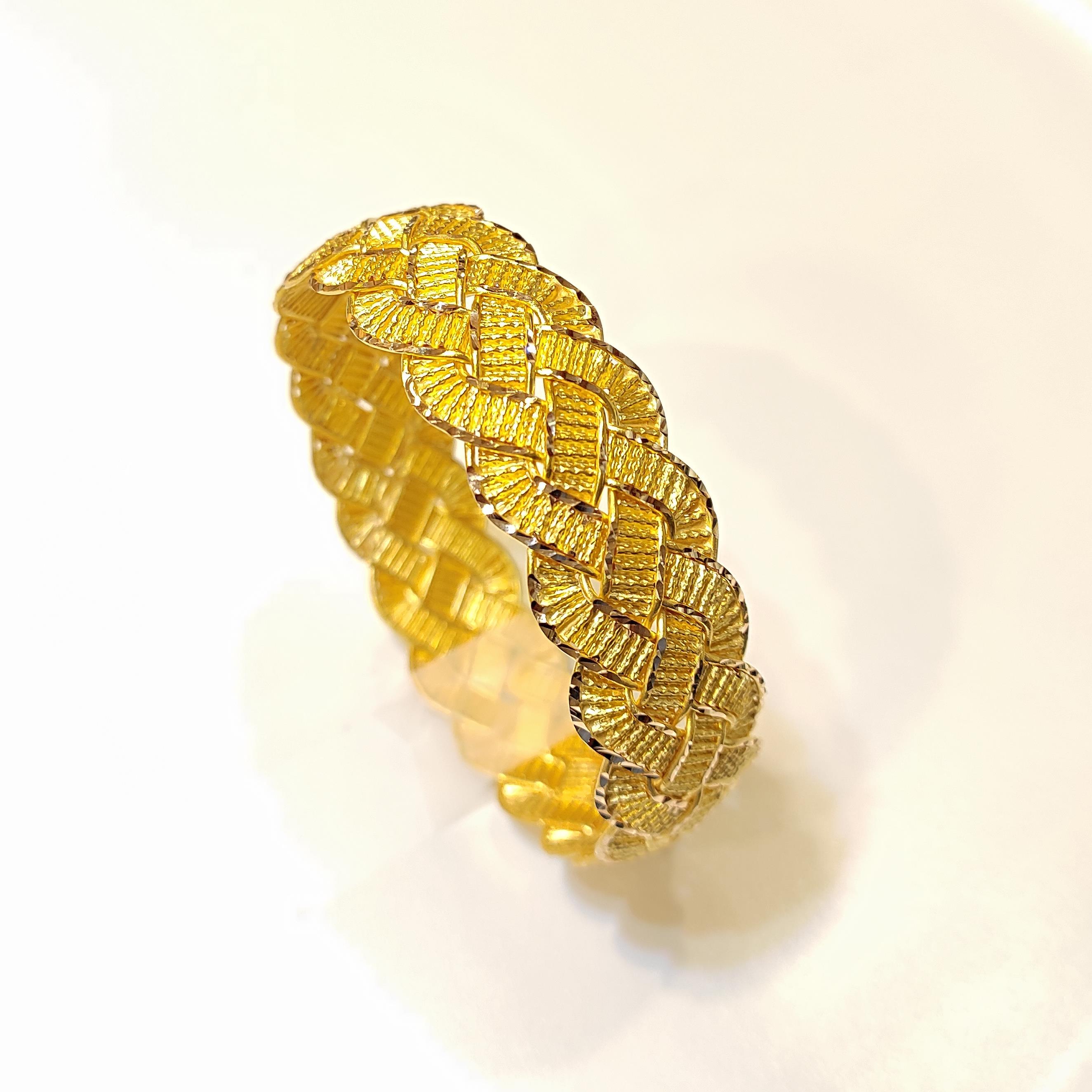 35gr işçiliksiz Saç Örgüsü Bilezik 22 Ayar Altın Yatırım ve Tasarruf İçin