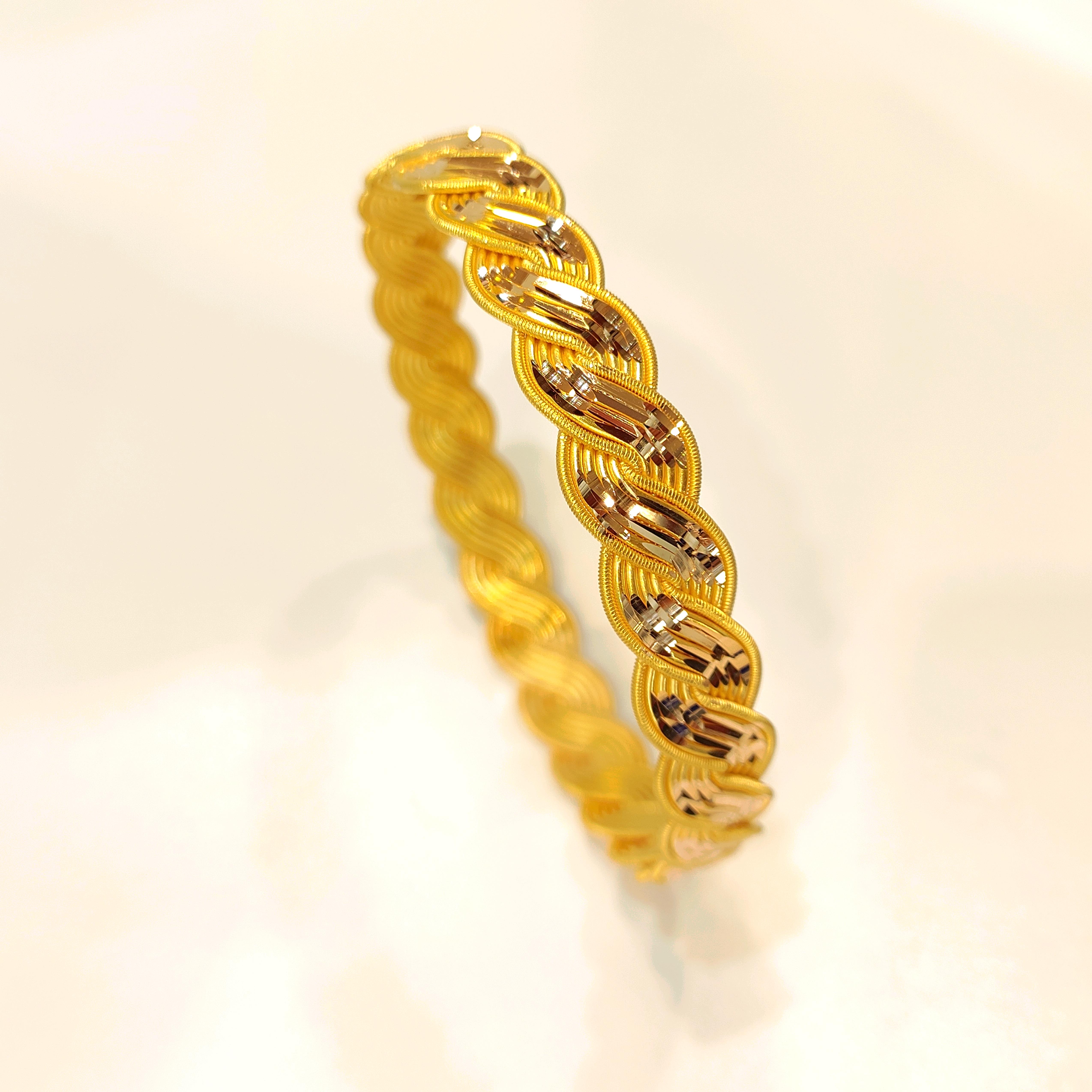 35gr İşçiliksiz Mercan Buse Burma Bilezik 22 Ayar Yatırım ve Tasarruf İçin