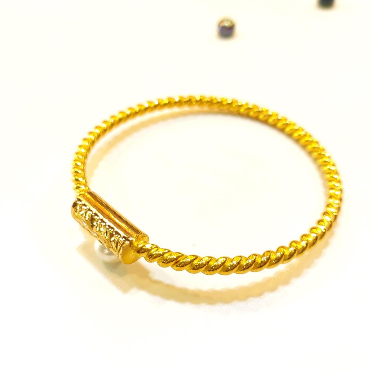 35gr İşçiliksiz Kilitli Ankara Borukaş Burma Bilezik 22 Ayar Yatırım ve Tasarruf İçin