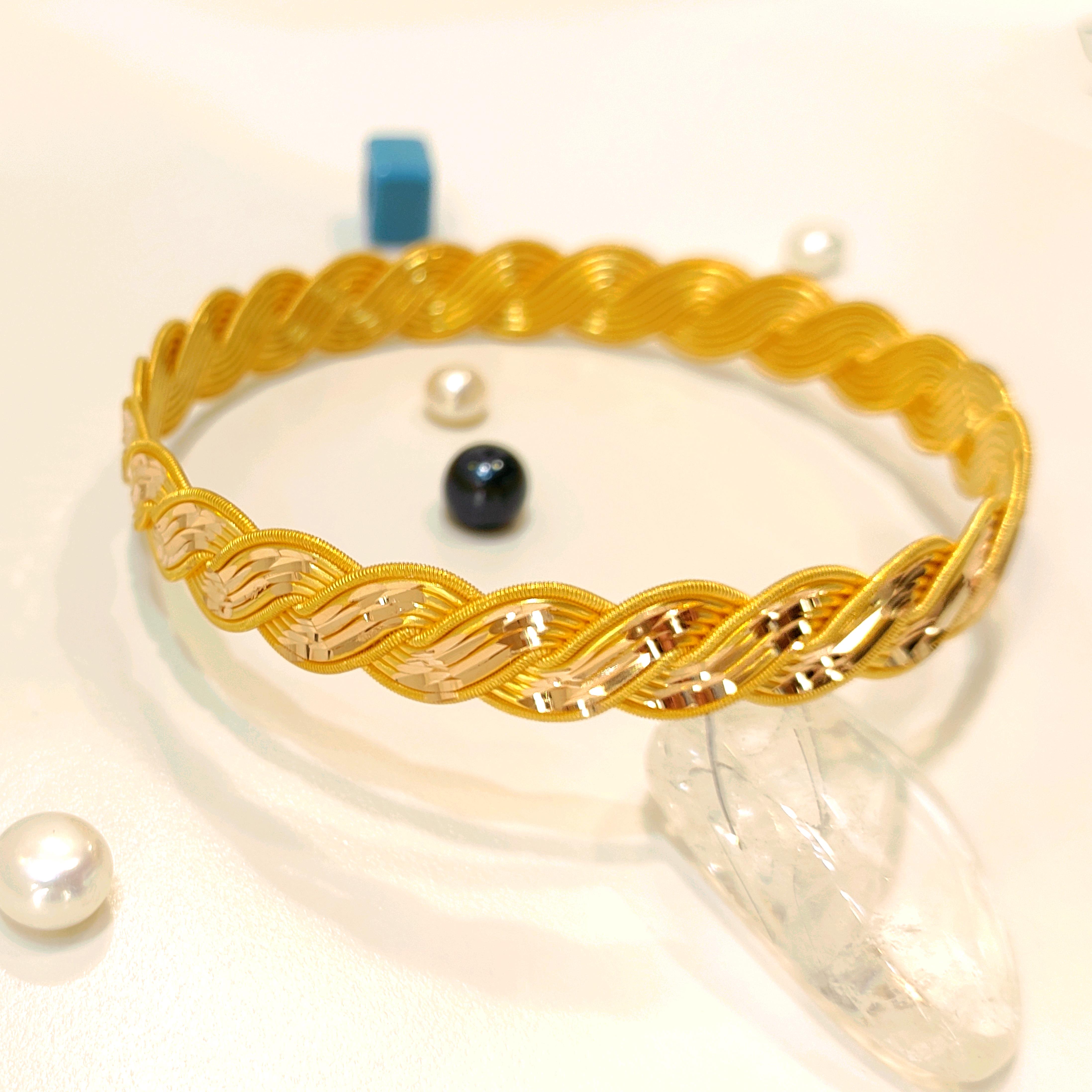 35gr İşçiliksiz Mercan Buse Burma Bilezik 22 Ayar Yatırım ve Tasarruf İçin