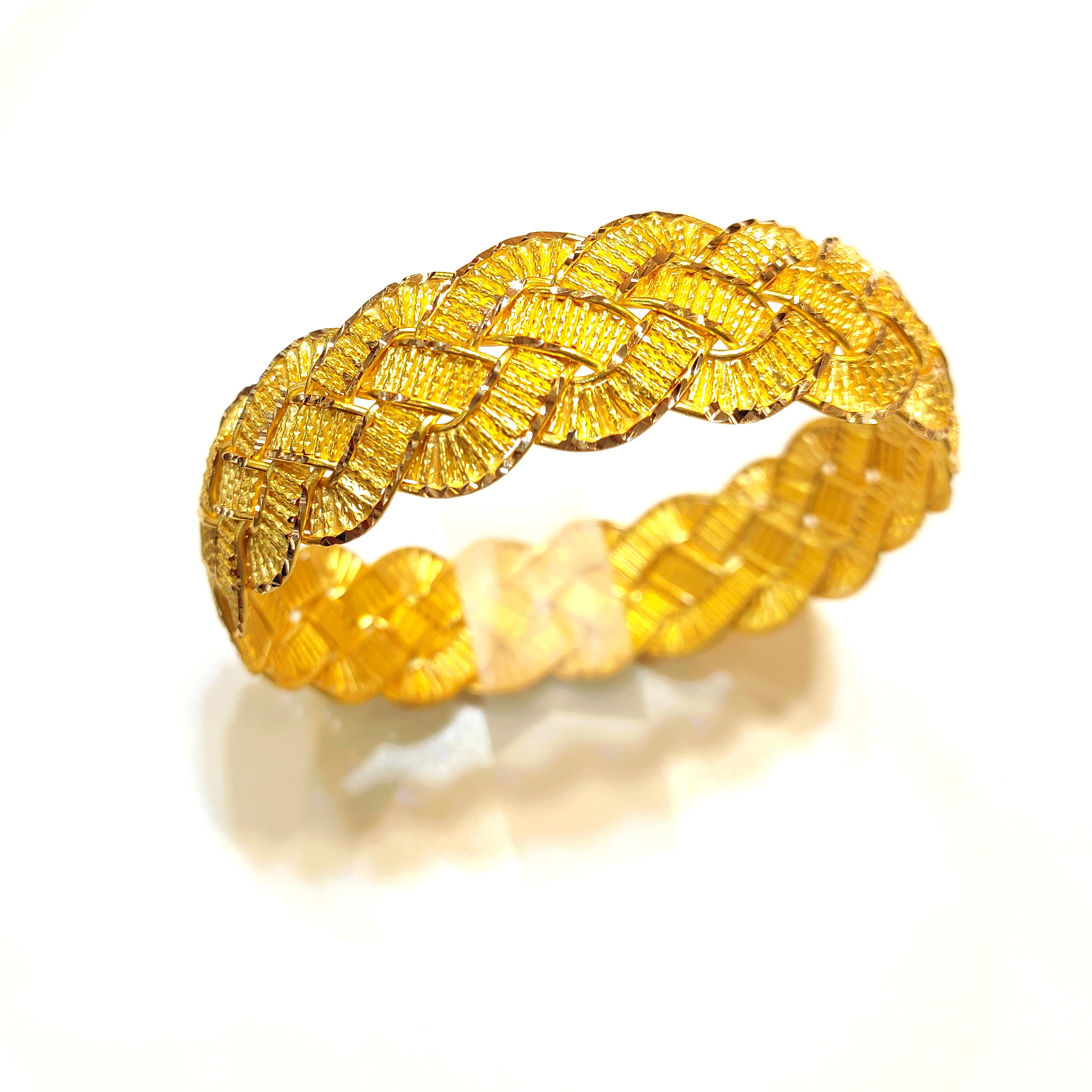 35gr işçiliksiz Saç Örgüsü Bilezik 22 Ayar Altın Yatırım ve Tasarruf İçin