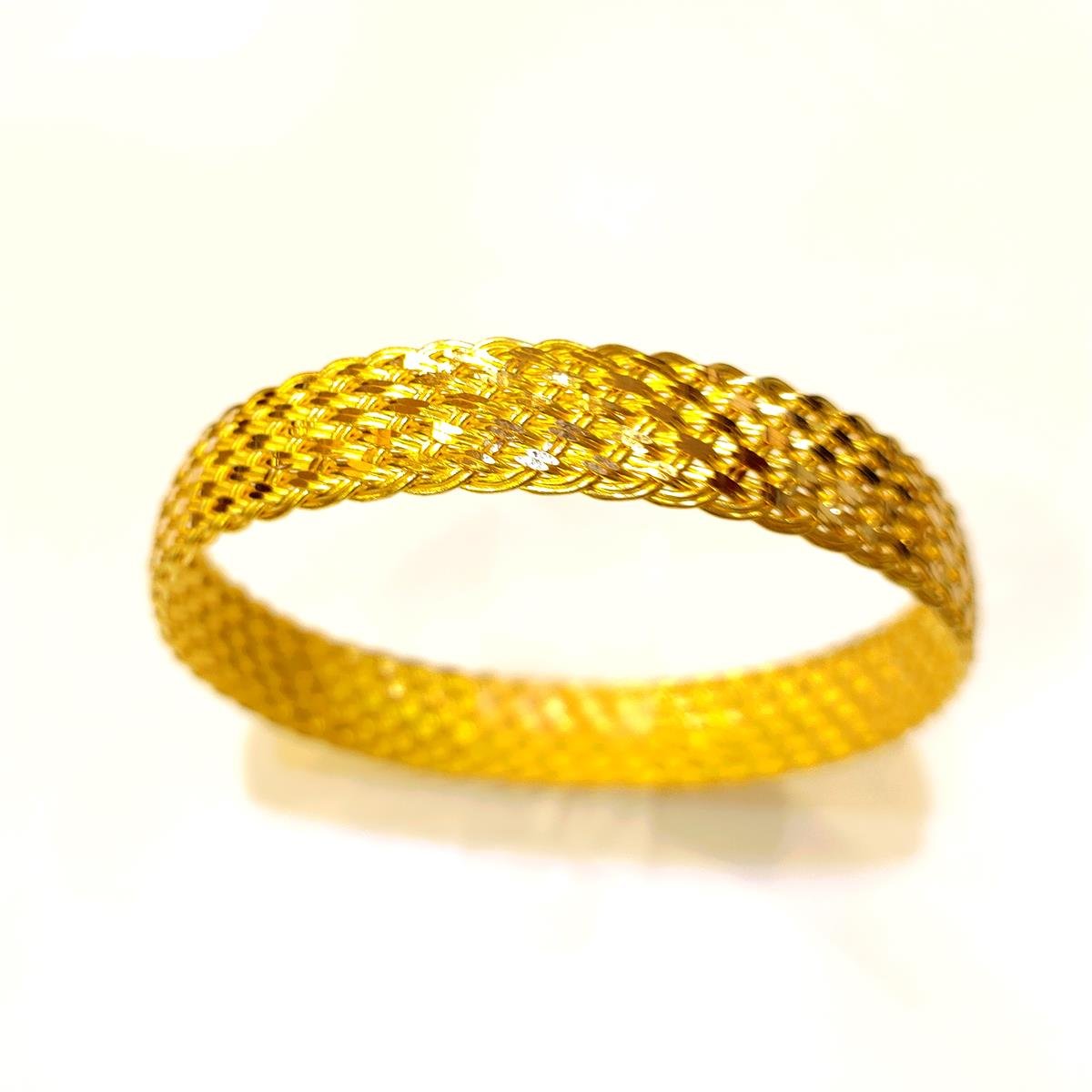 35gr İşçiliksiz Sepet Hasır Örgü Bilezik 22 Ayar Altın Yatırım ve Tasarruf İçin
