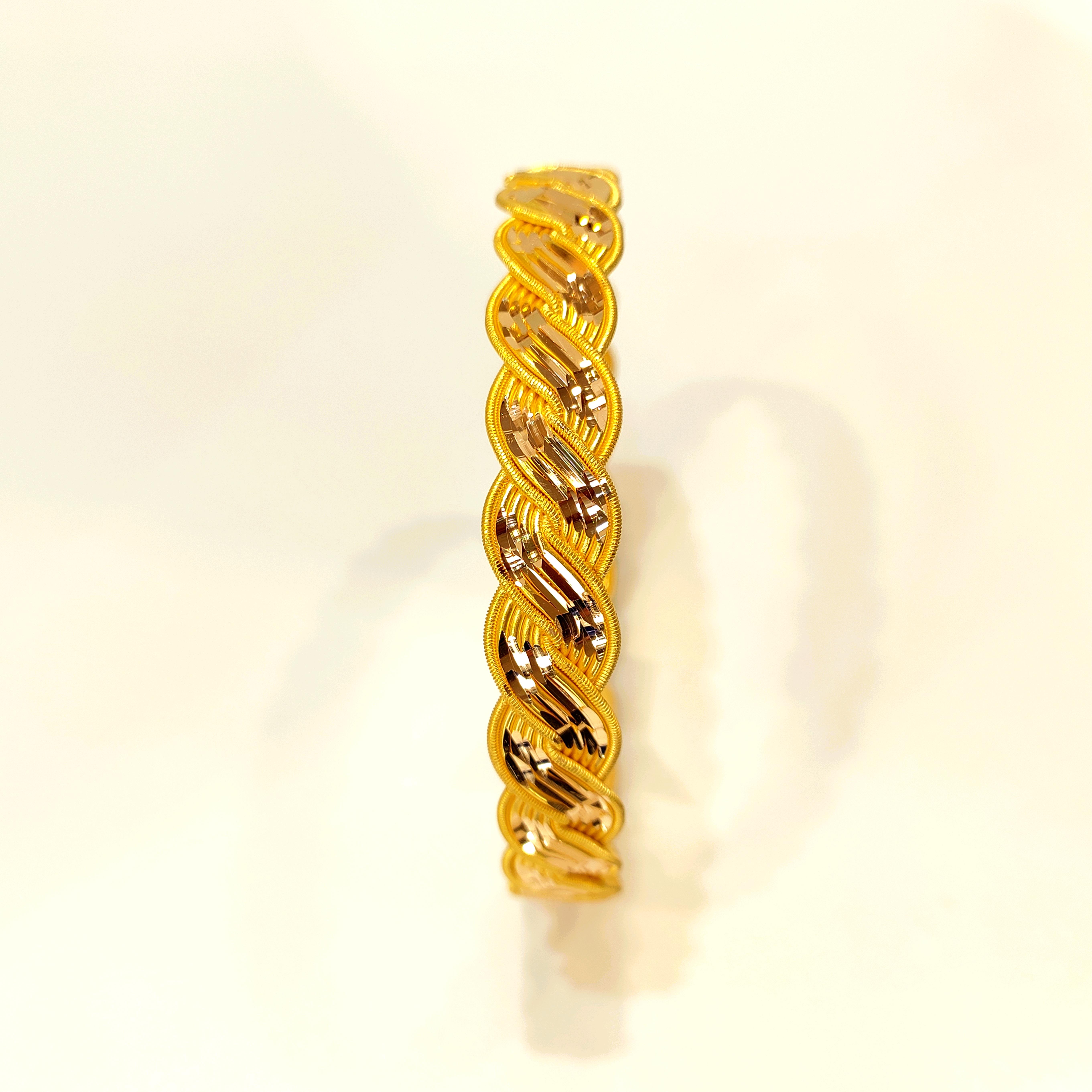 35gr İşçiliksiz Mercan Buse Burma Bilezik 22 Ayar Yatırım ve Tasarruf İçin