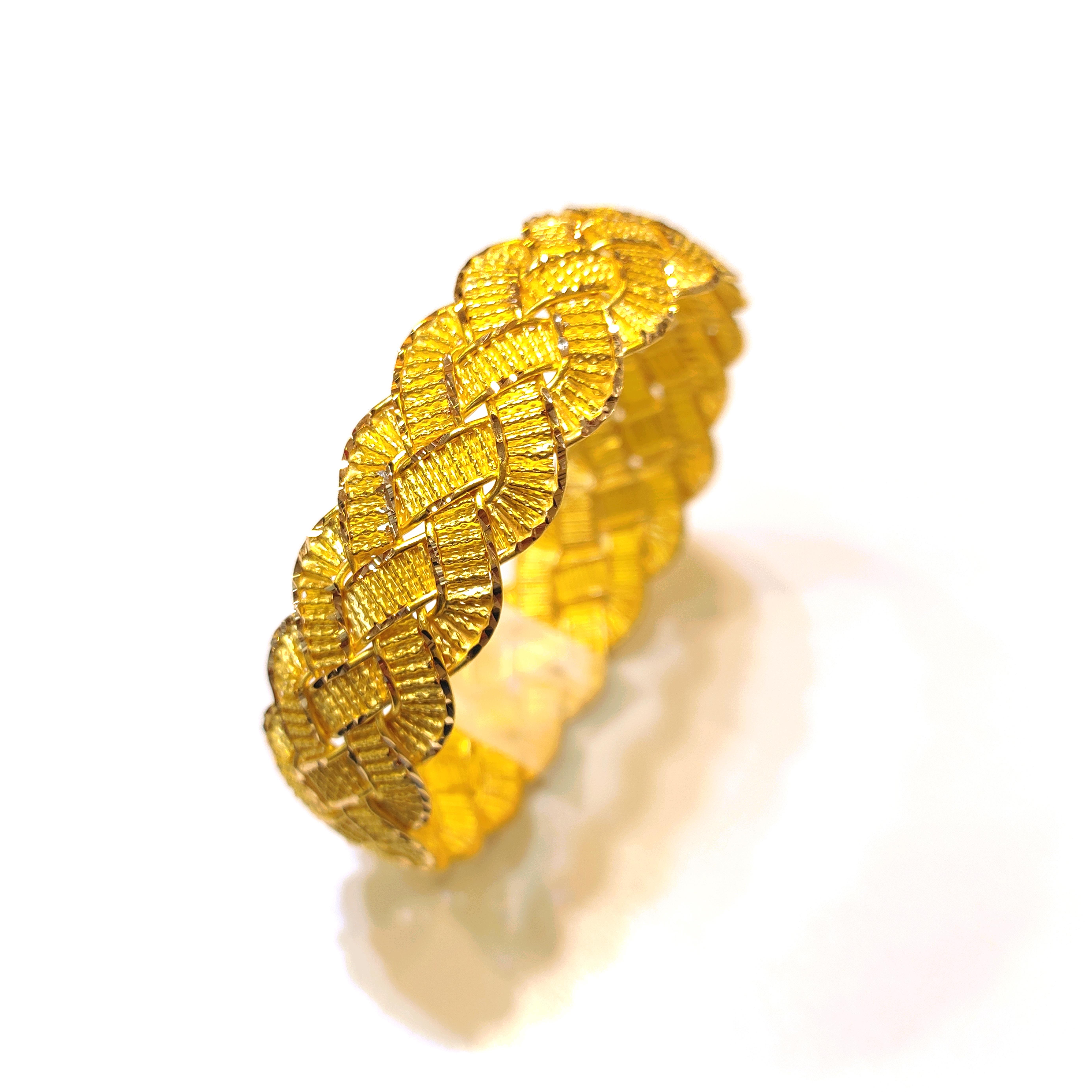 35gr işçiliksiz Saç Örgüsü Bilezik 22 Ayar Altın Yatırım ve Tasarruf İçin