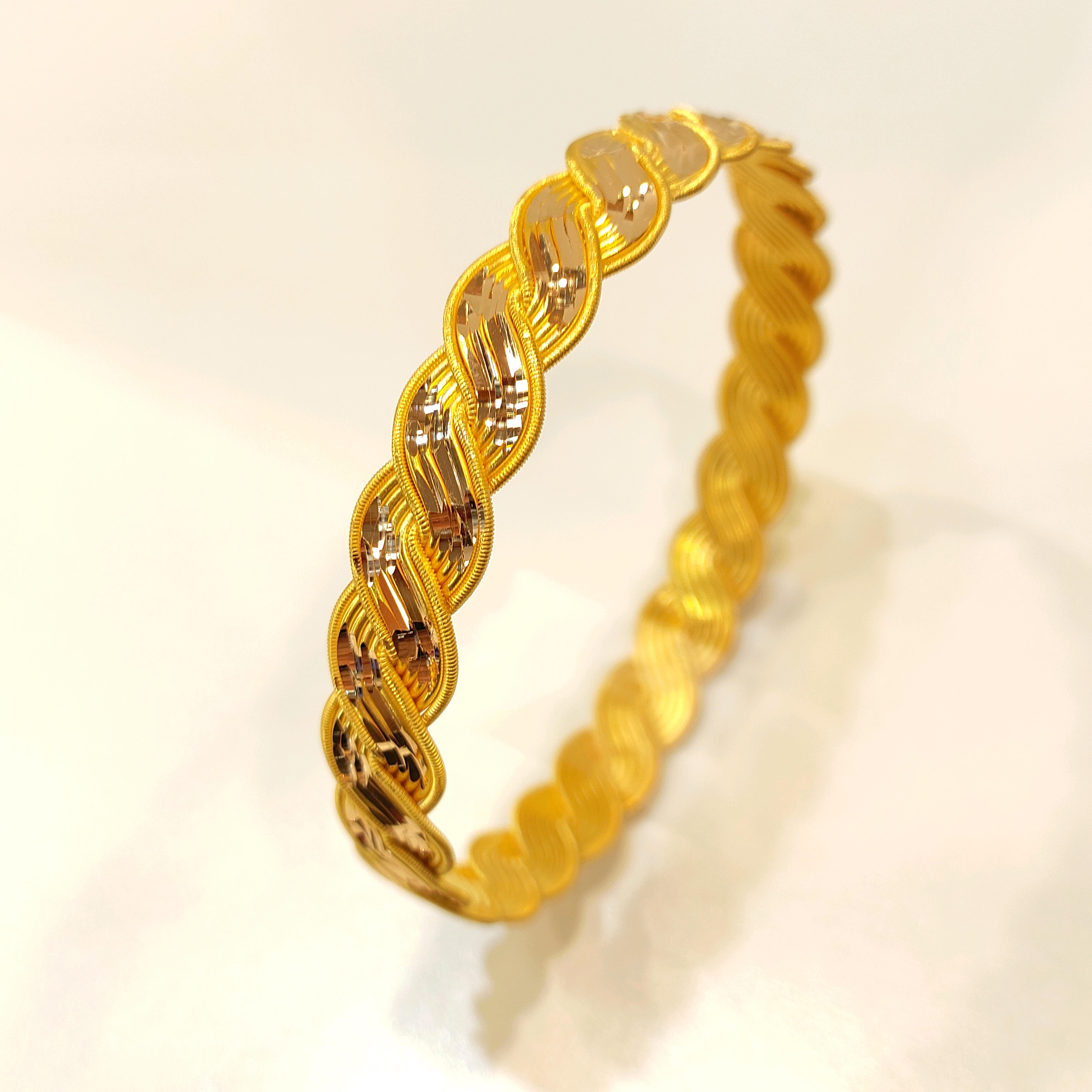 35gr İşçiliksiz Mercan Buse Burma Bilezik 22 Ayar Yatırım ve Tasarruf İçin