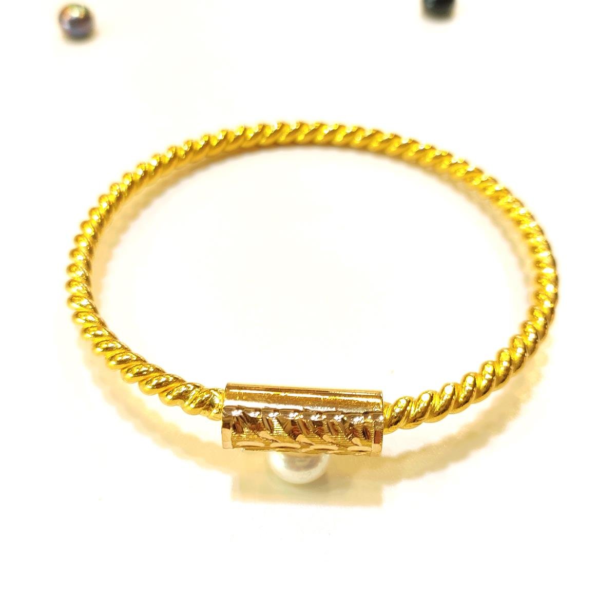 35gr İşçiliksiz Kilitli Ankara Borukaş Burma Bilezik 22 Ayar Yatırım ve Tasarruf İçin