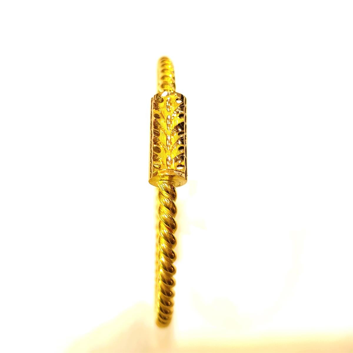 35gr İşçiliksiz Kilitli Ankara Borukaş Burma Bilezik 22 Ayar Yatırım ve Tasarruf İçin