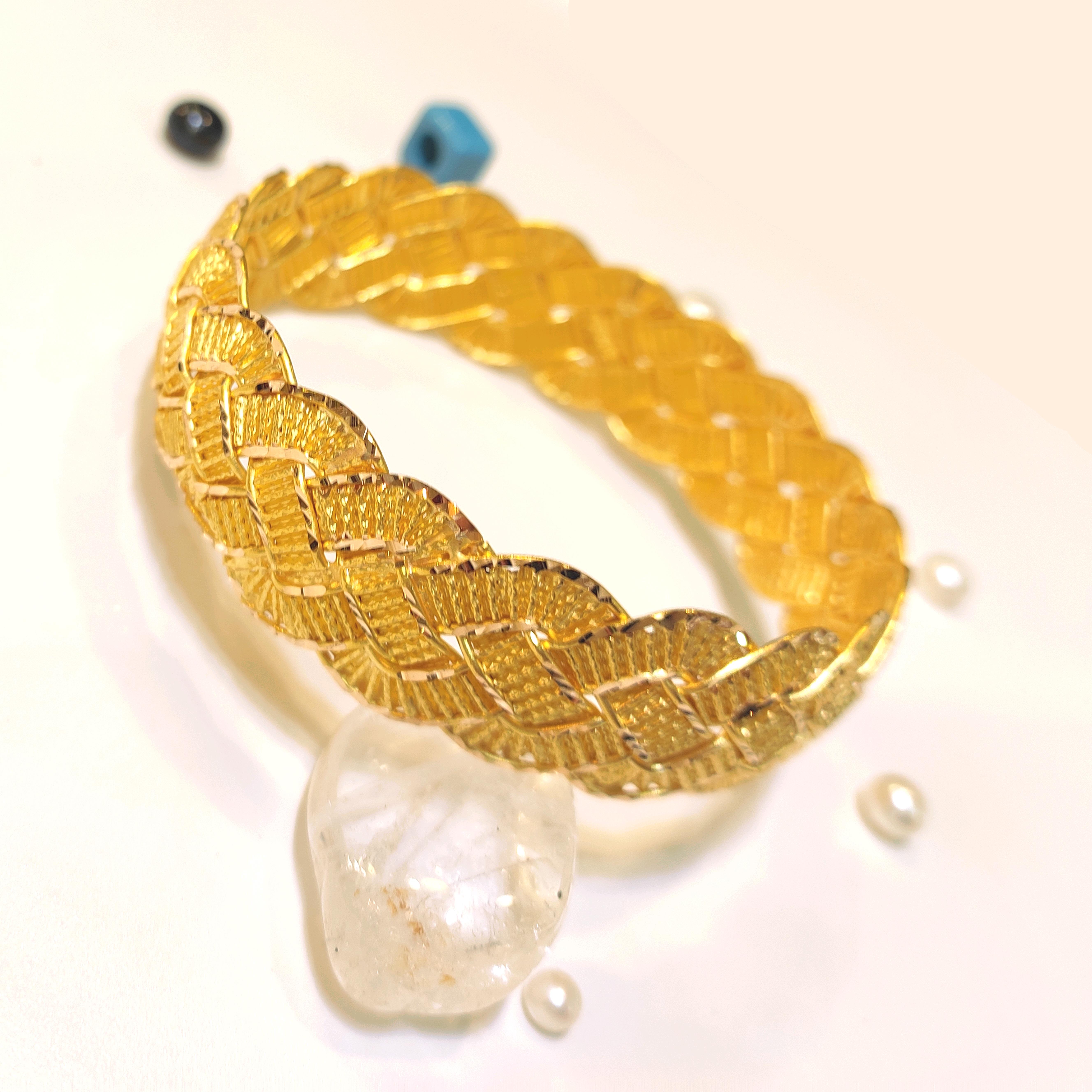 35gr işçiliksiz Saç Örgüsü Bilezik 22 Ayar Altın Yatırım ve Tasarruf İçin