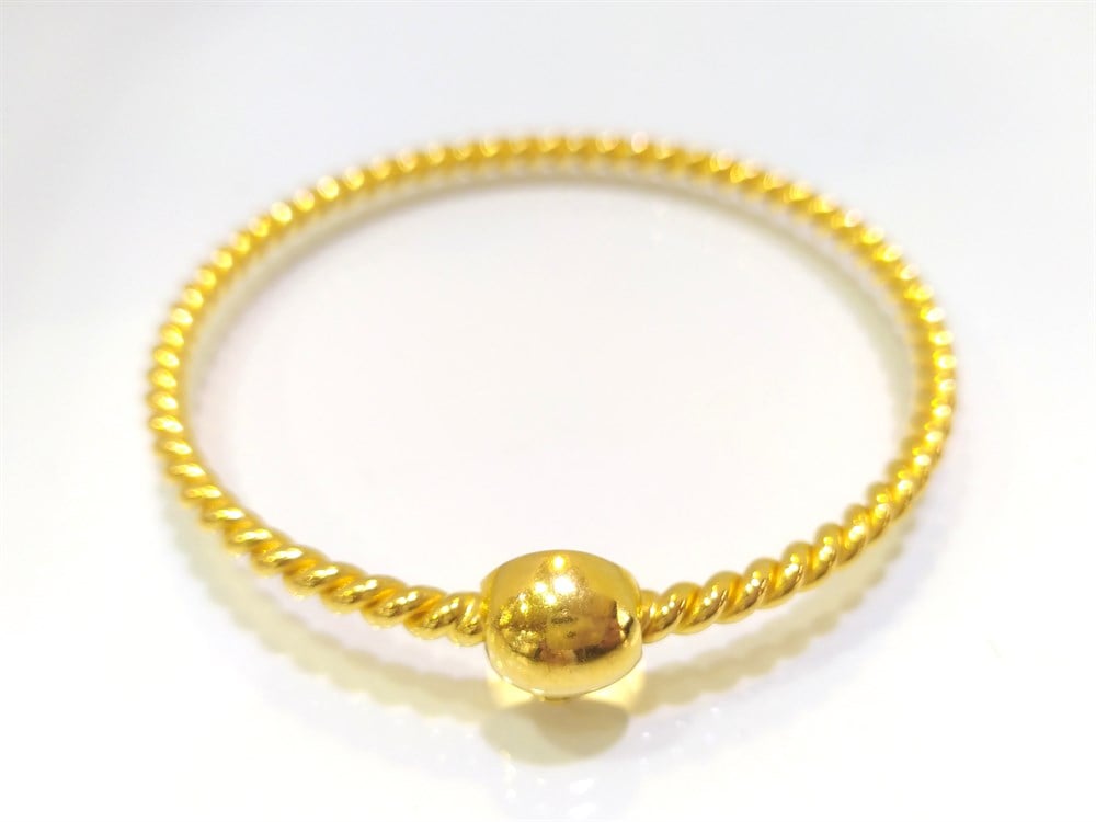 40,00 Gram Top Kilitli Ankara Bilezik 22 Ayar Altın