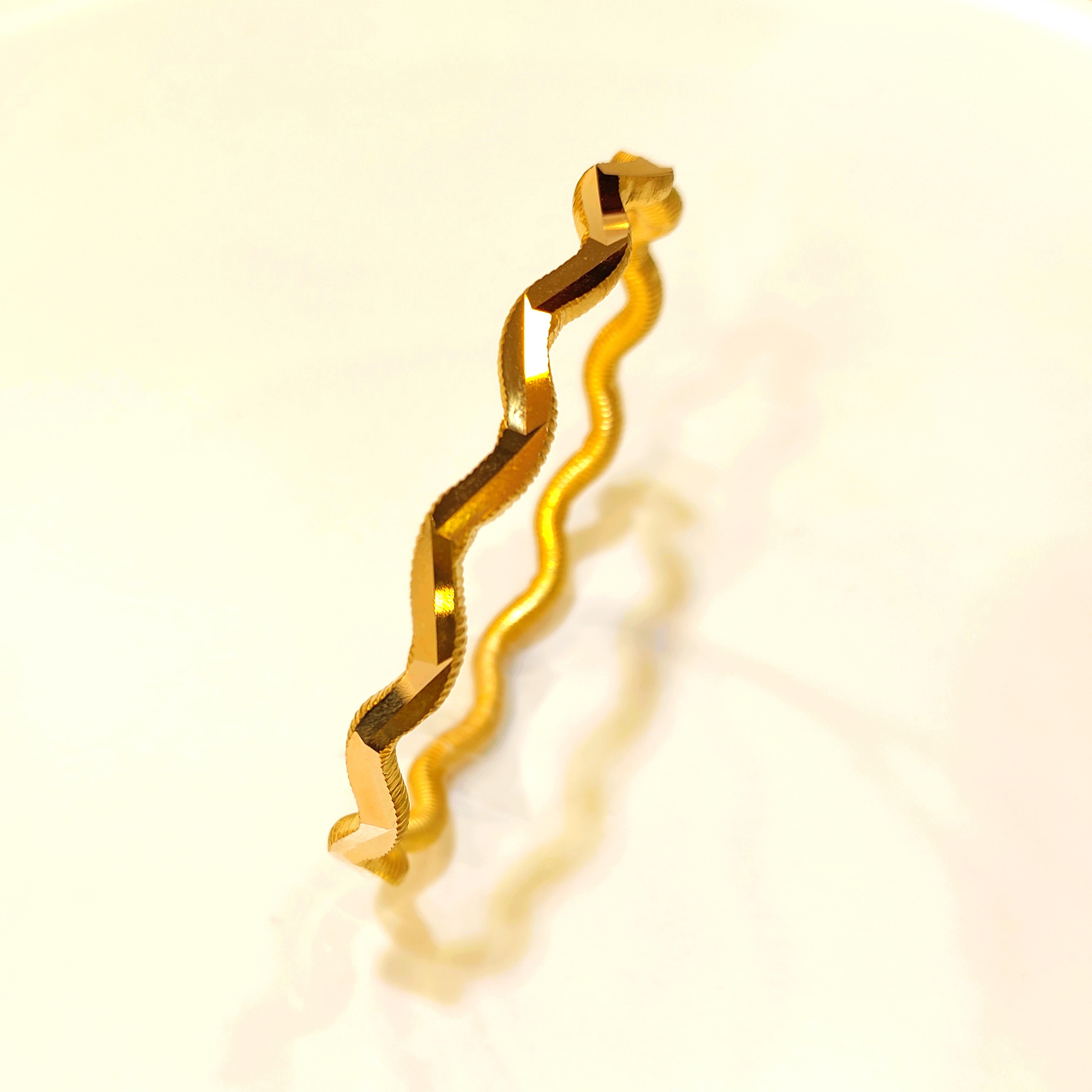 40gr İşçiliksiz Oluklu Ajda Bilezik 22 Ayar Yatırım ve Tasarruf 