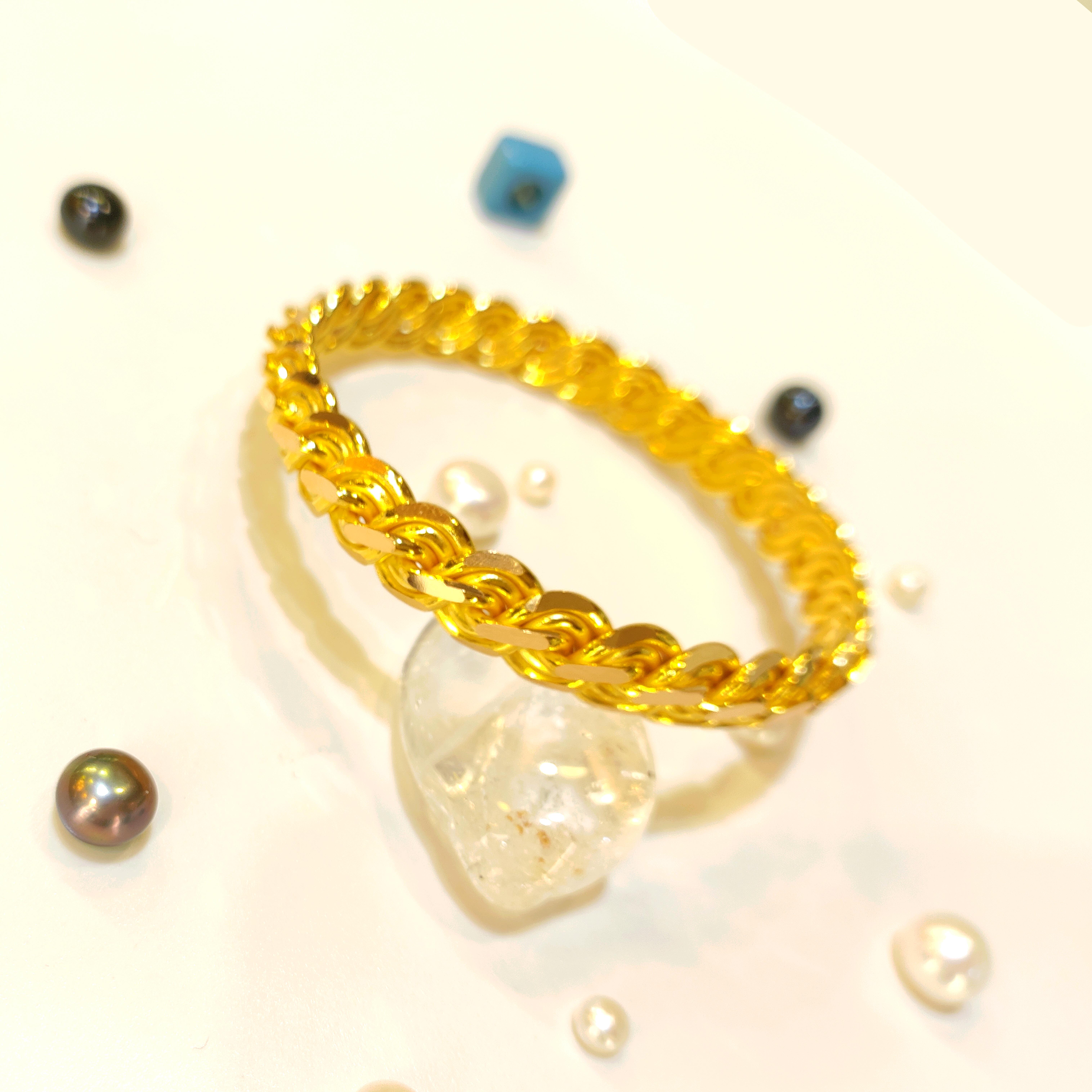 40gr İşçiliksiz Elmas Kırığı Bilezik 22 Ayar Yatırım ve Tasarruf 