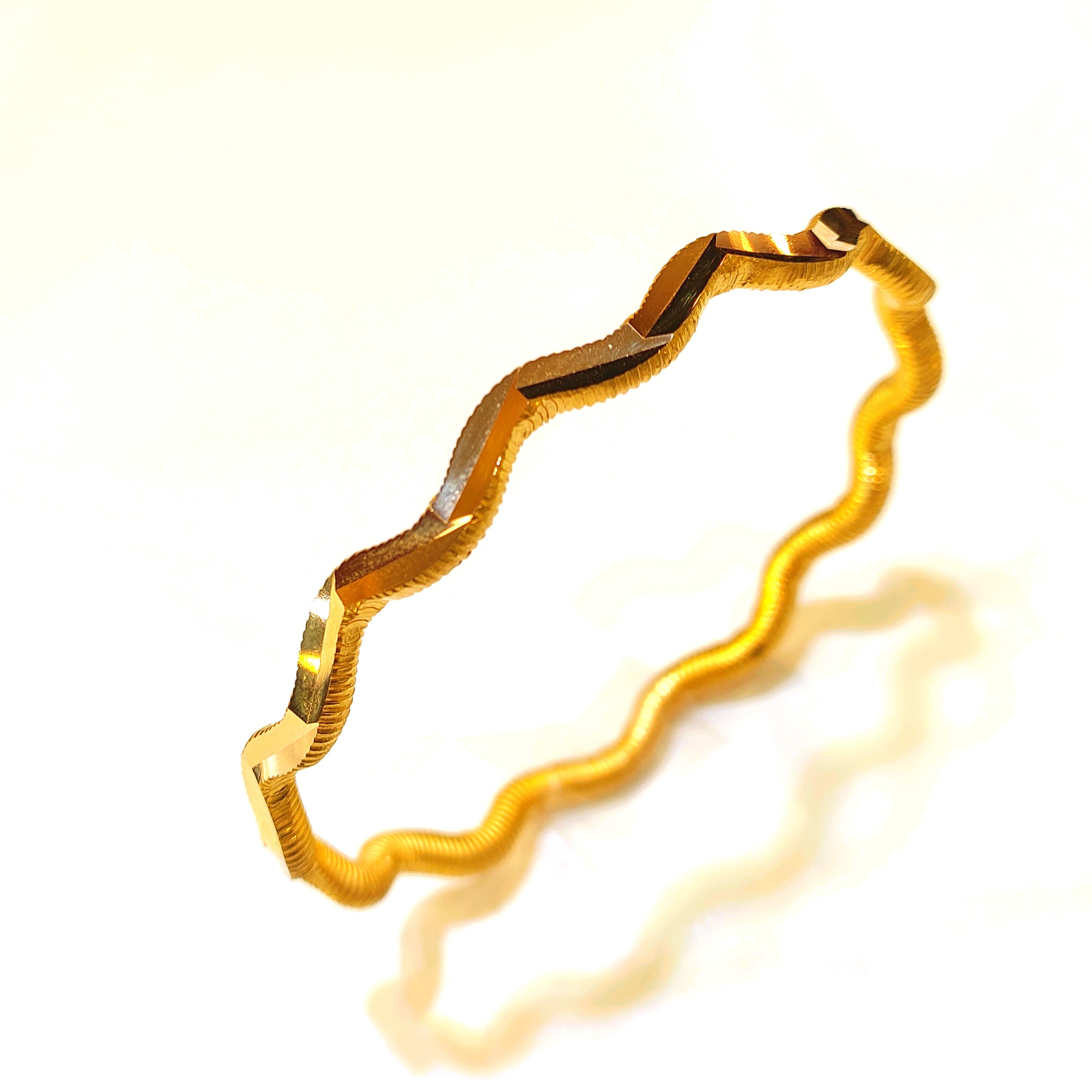 40gr İşçiliksiz Oluklu Ajda Bilezik 22 Ayar Yatırım ve Tasarruf 