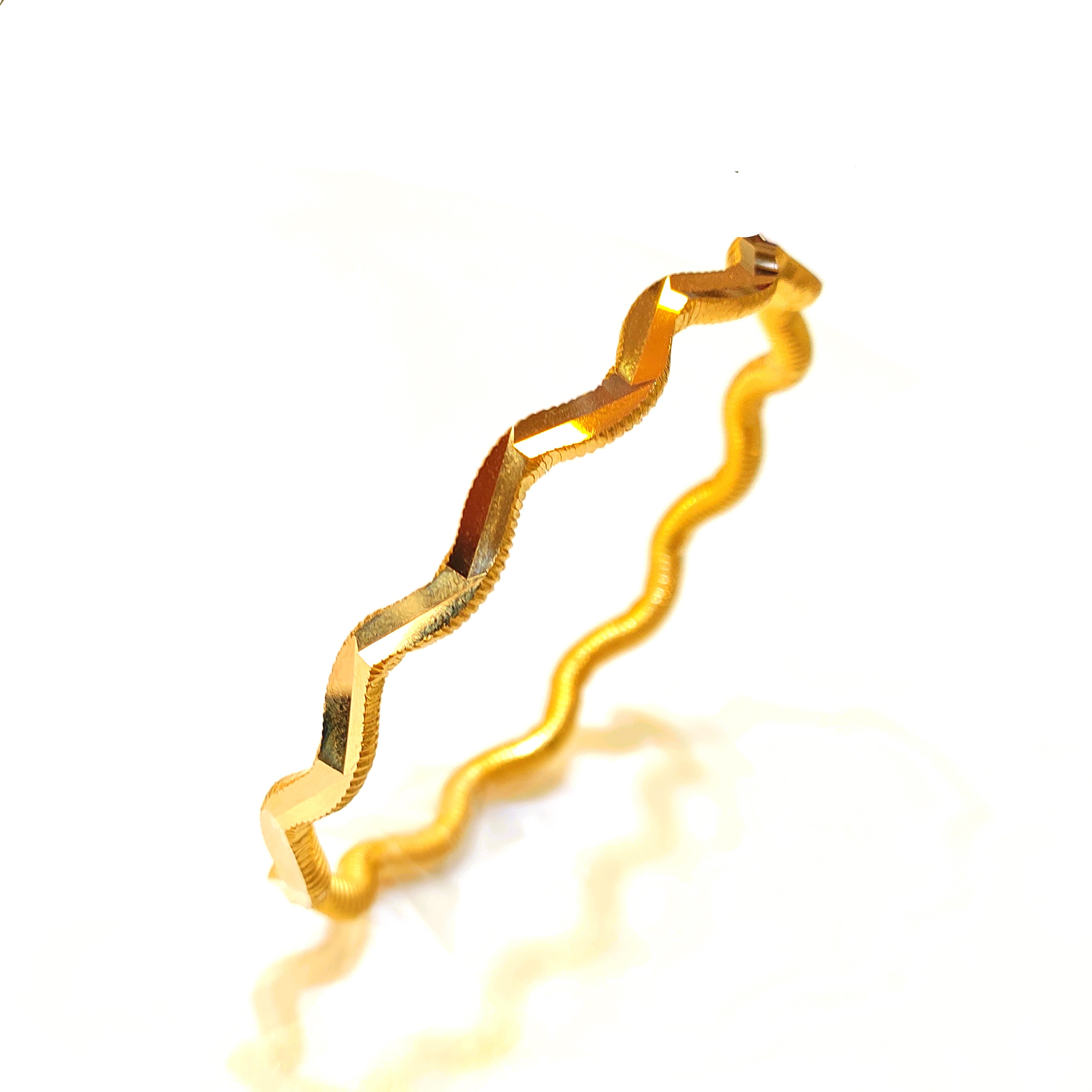 40gr İşçiliksiz Oluklu Ajda Bilezik 22 Ayar Yatırım ve Tasarruf 