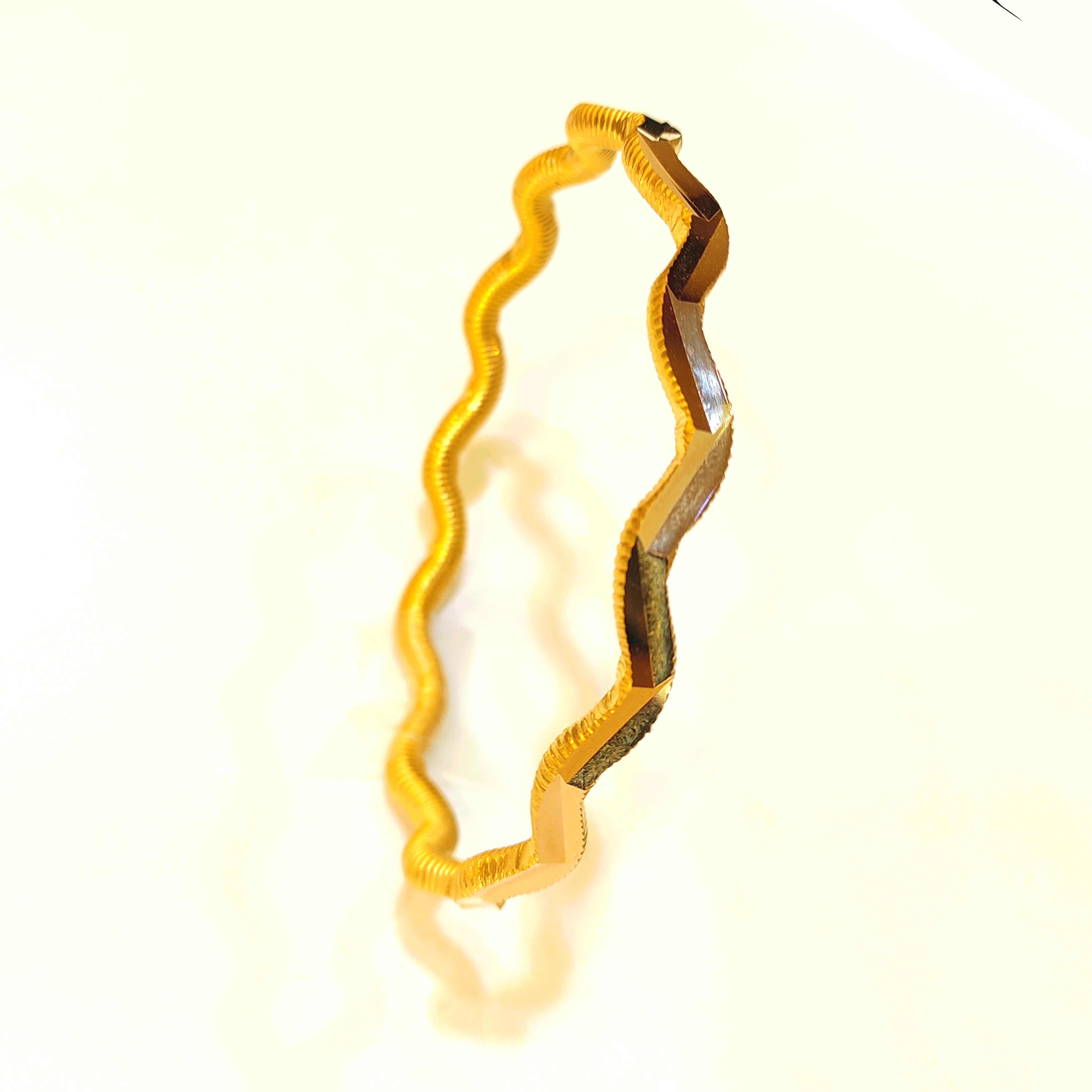 40gr İşçiliksiz Oluklu Ajda Bilezik 22 Ayar Yatırım ve Tasarruf 