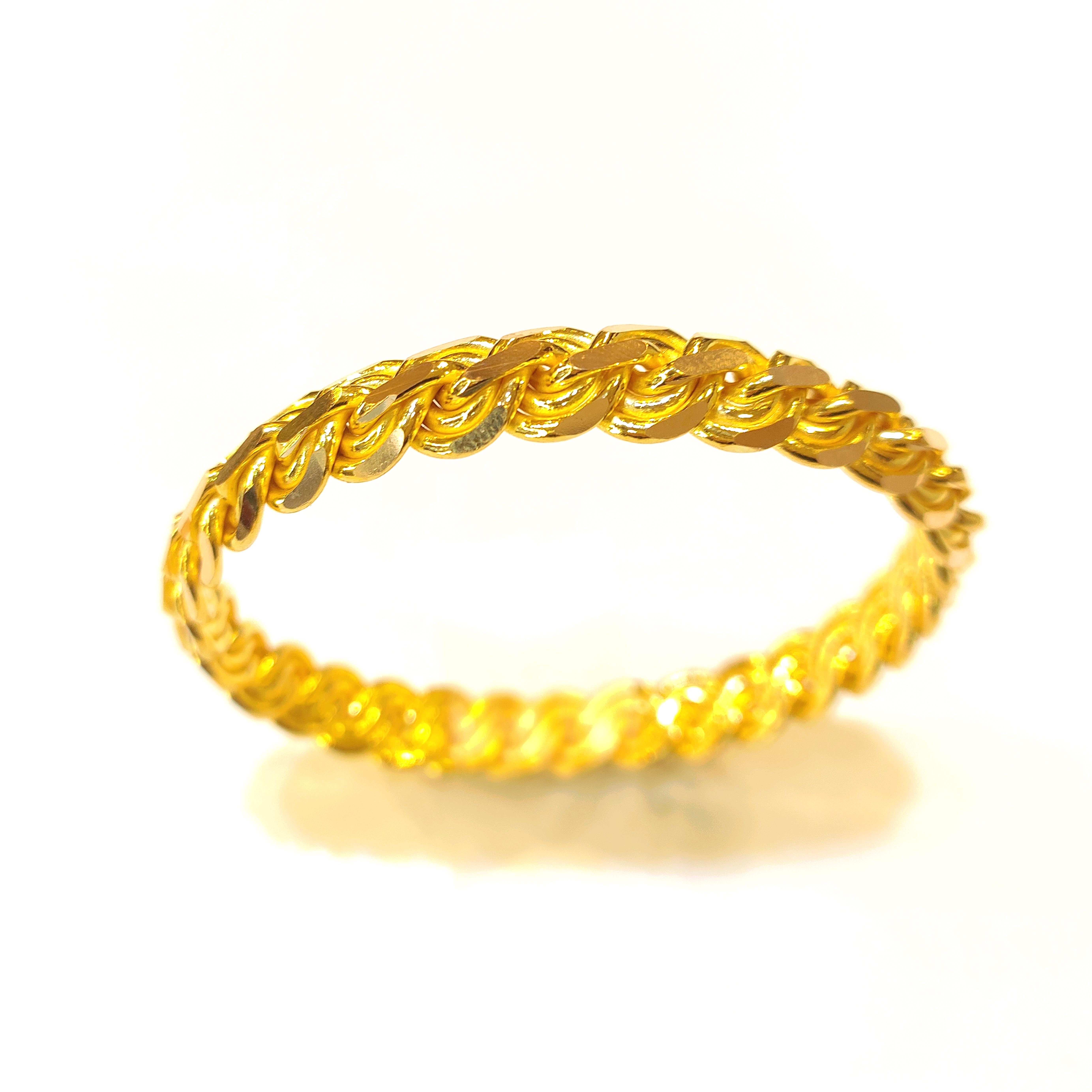 40gr İşçiliksiz Elmas Kırığı Bilezik 22 Ayar Yatırım ve Tasarruf 