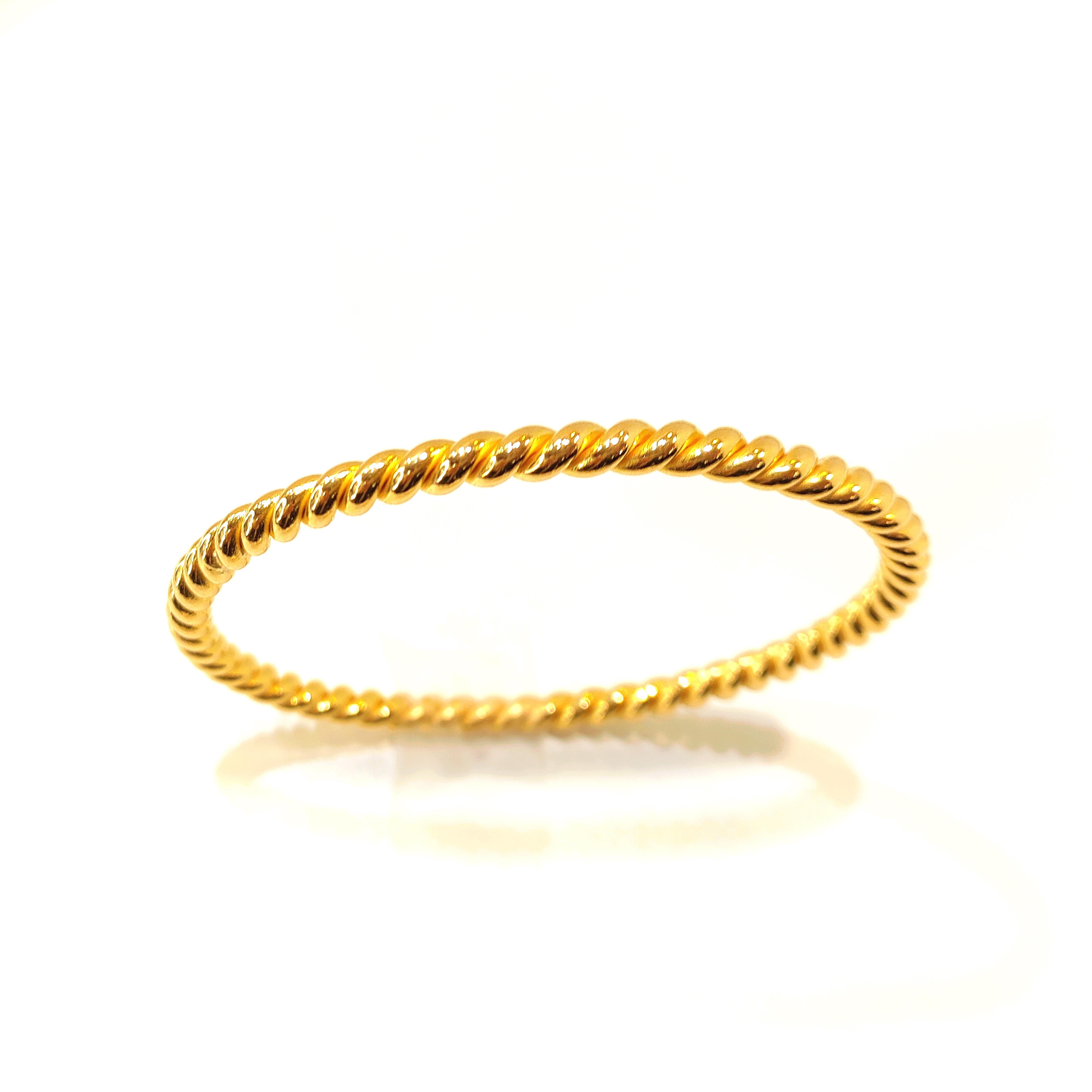 40gr İşçiliksiz Ankara İkili Burma Bilezik 22 Ayar Yatırım ve Tasarruf İçin