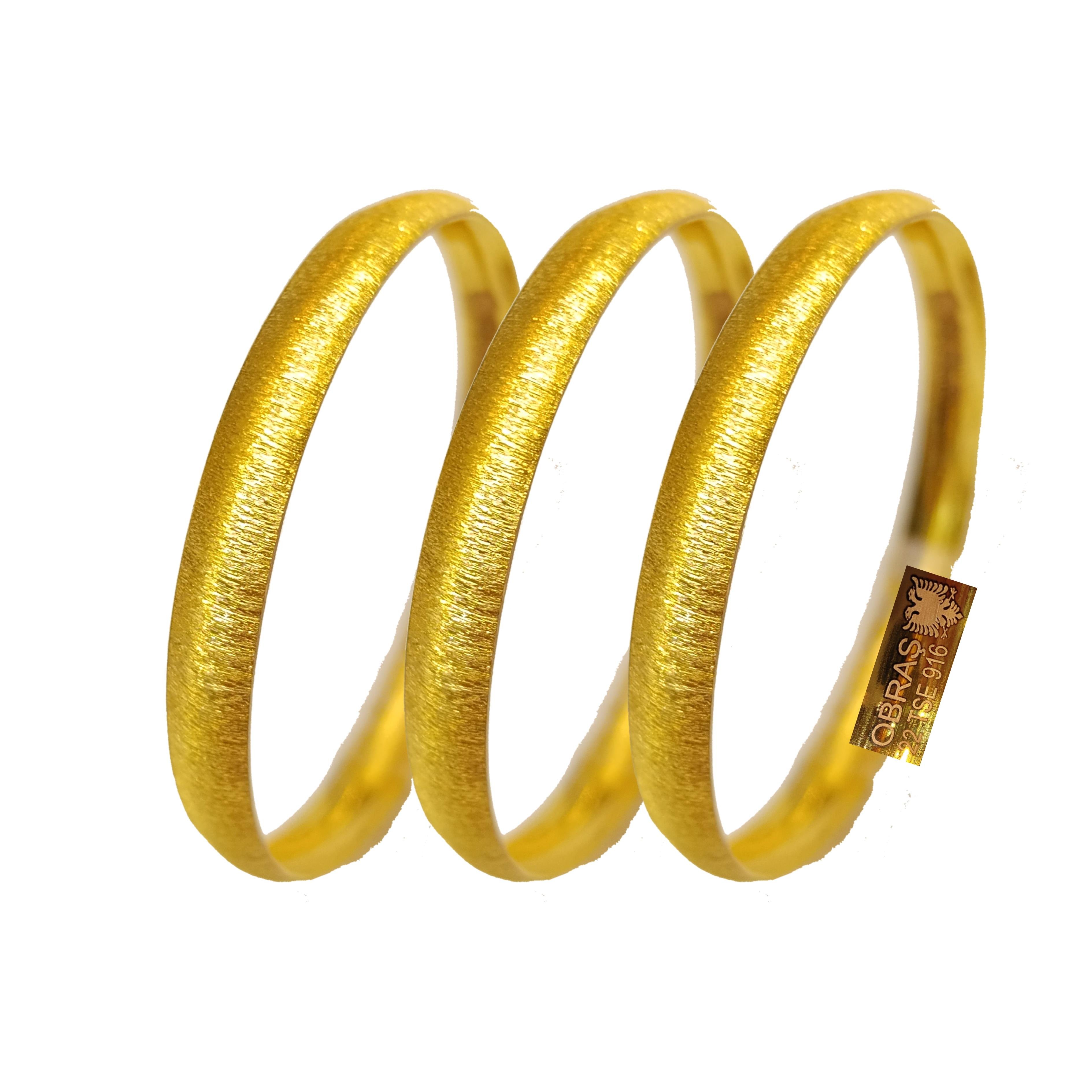 4gr İşçiliksiz Zımparalı Bebek Çocuk İçin Bilezik 22 Ayar Altın Yatırım ve Tasarruf  HD VİDEOLU