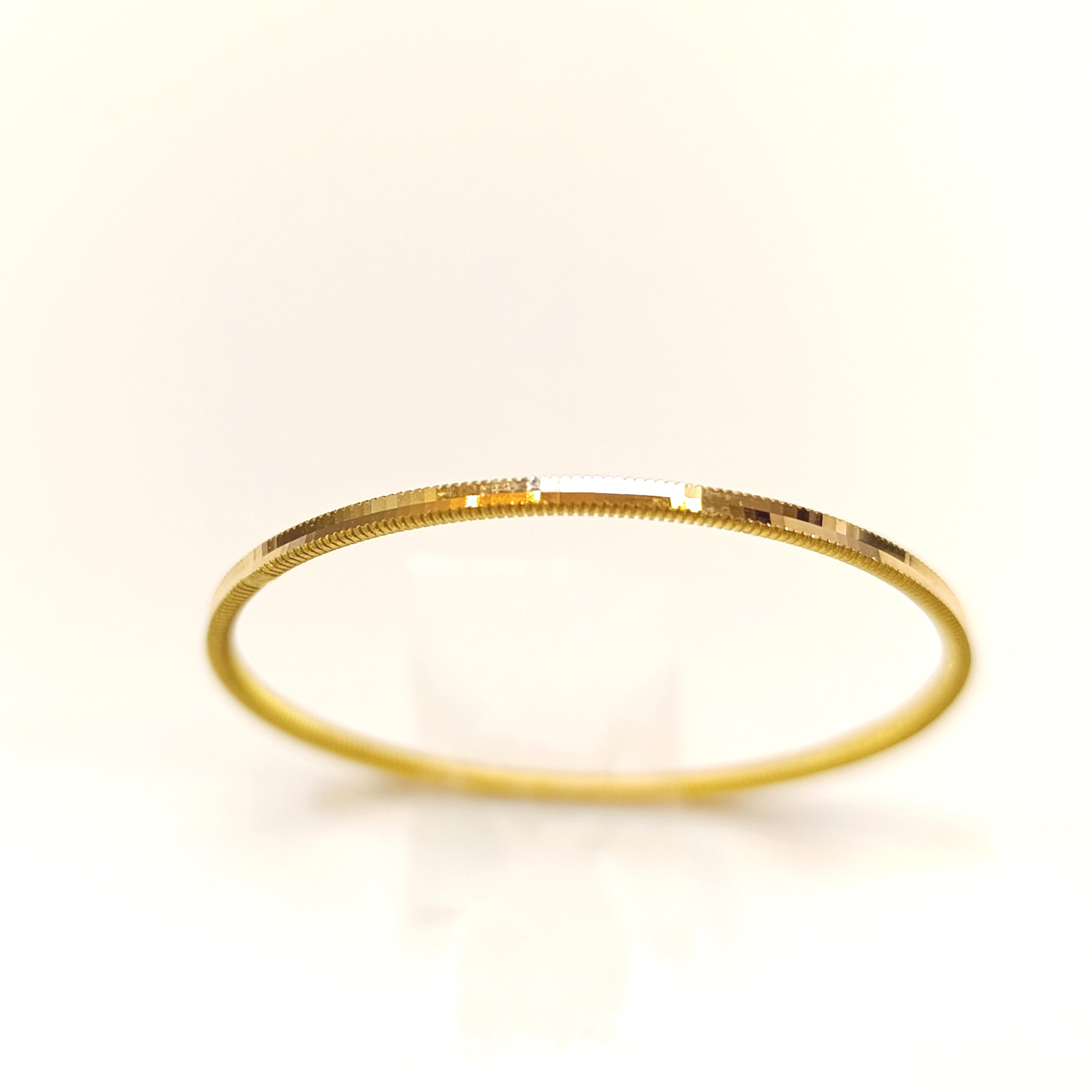 4gr İşçiliksiz Oluklu Ajda Bebek Çocuk İçin Bilezik 22 Ayar Altın Yatırım ve Tasarruf  HD VİDEOLU