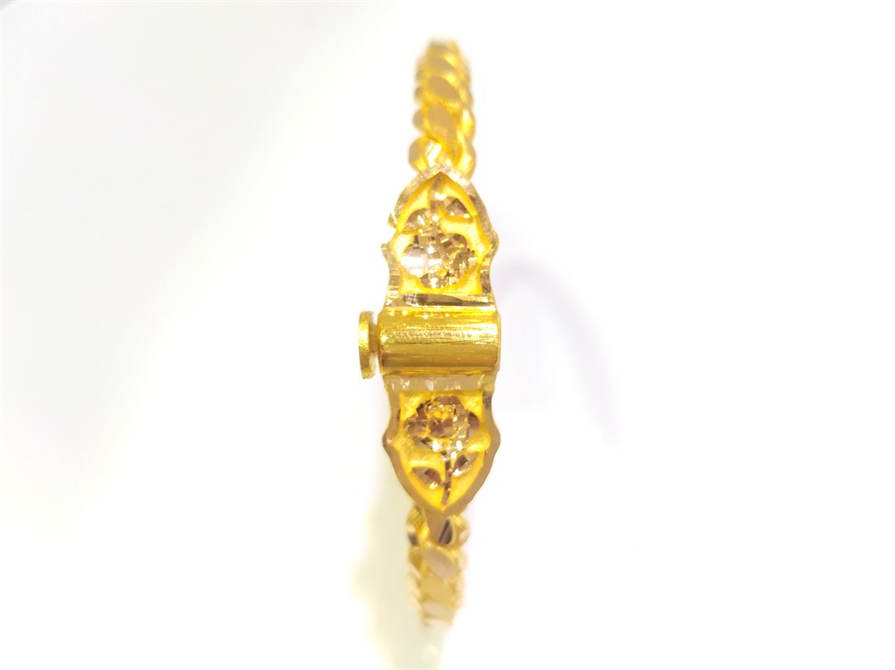 50,00 Gram Kelebek Kilitli Mersin İşçiliksiz Bilezik 22 Ayar Altın