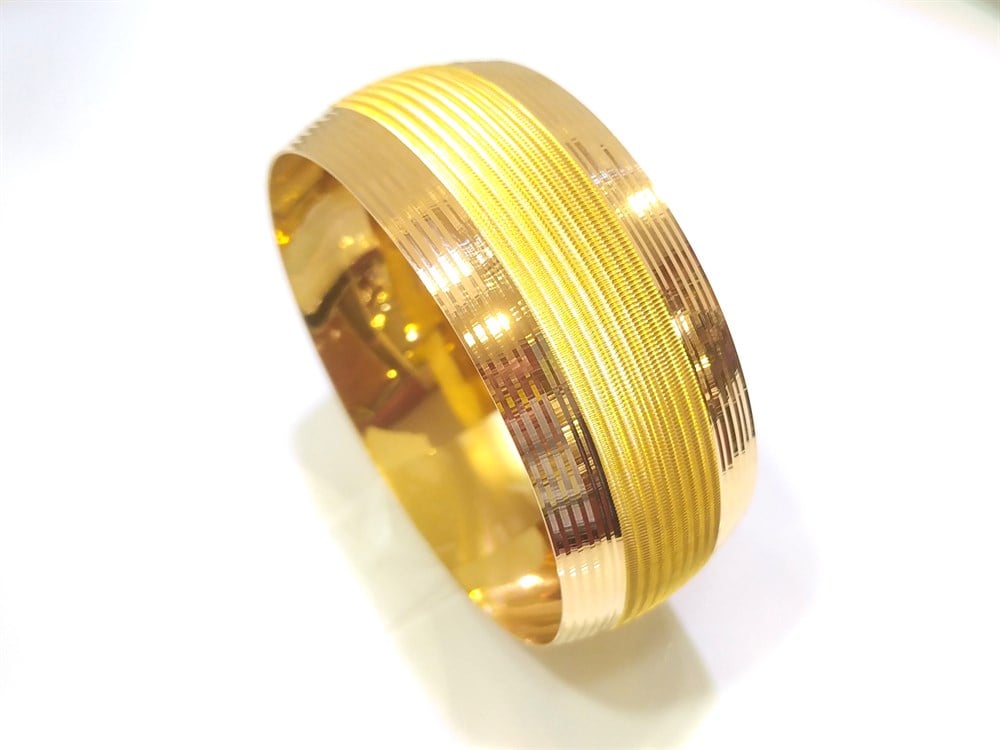 50,00gr CNC Mega İŞÇİLİKSİZ Bilezik 22 Ayar