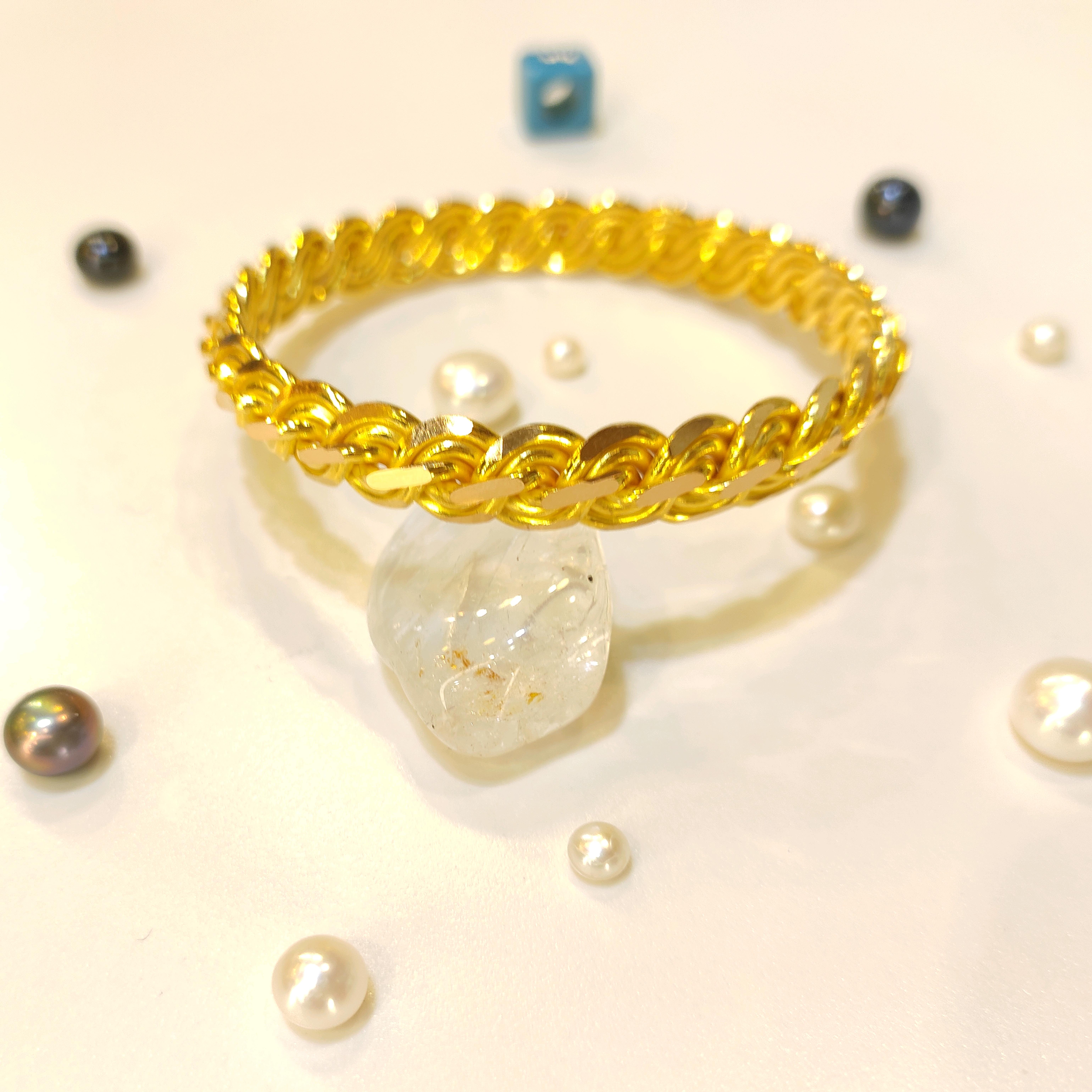 50gr İşçiliksiz  Elmas Kırığı Bilezik 22 Ayar Altın Yatırım ve Tasarruf İçin