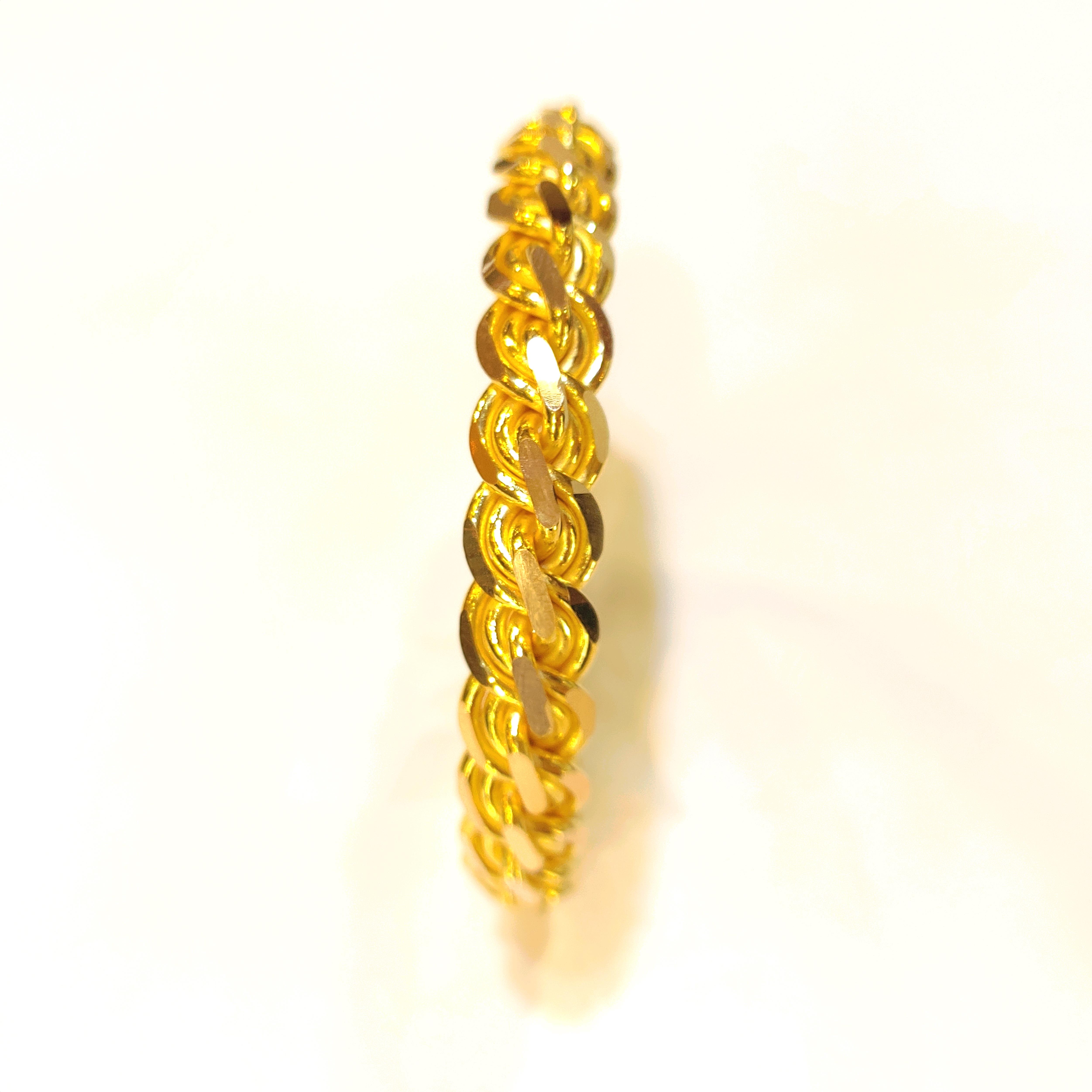 50gr İşçiliksiz  Elmas Kırığı Bilezik 22 Ayar Altın Yatırım ve Tasarruf İçin