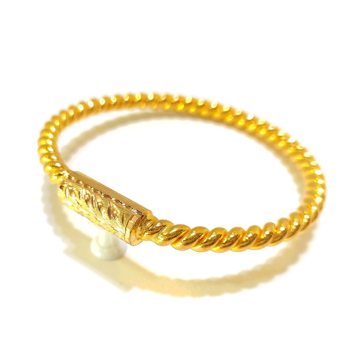 50gr İşçiliksiz Kilitli Ankara Borukaş Burma Bilezik 22 Ayar