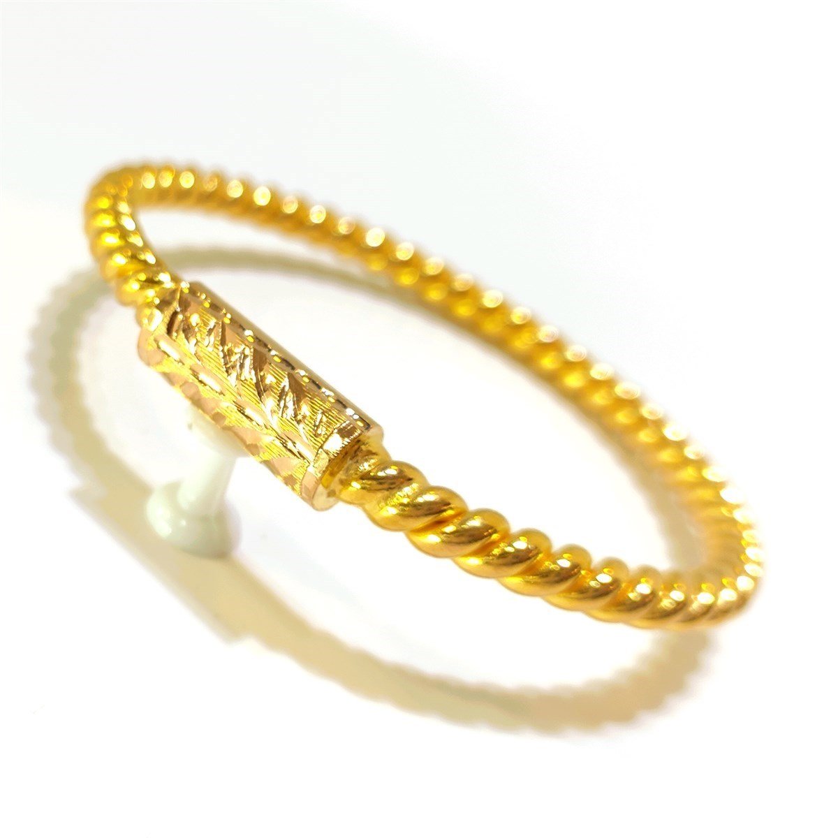 50gr İşçiliksiz Kilitli Ankara Borukaş Burma Bilezik 22 Ayar