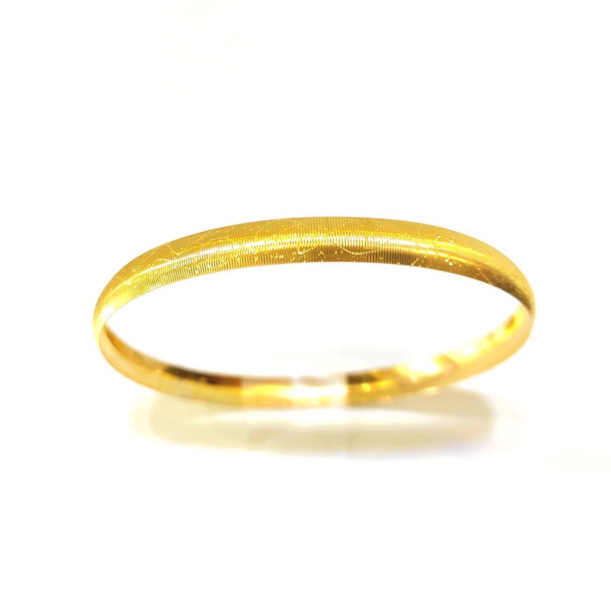 5gr İşçiliksiz İmza CNC Bilezik 22 Ayar Altın Yatırım ve Tasarruf İçin