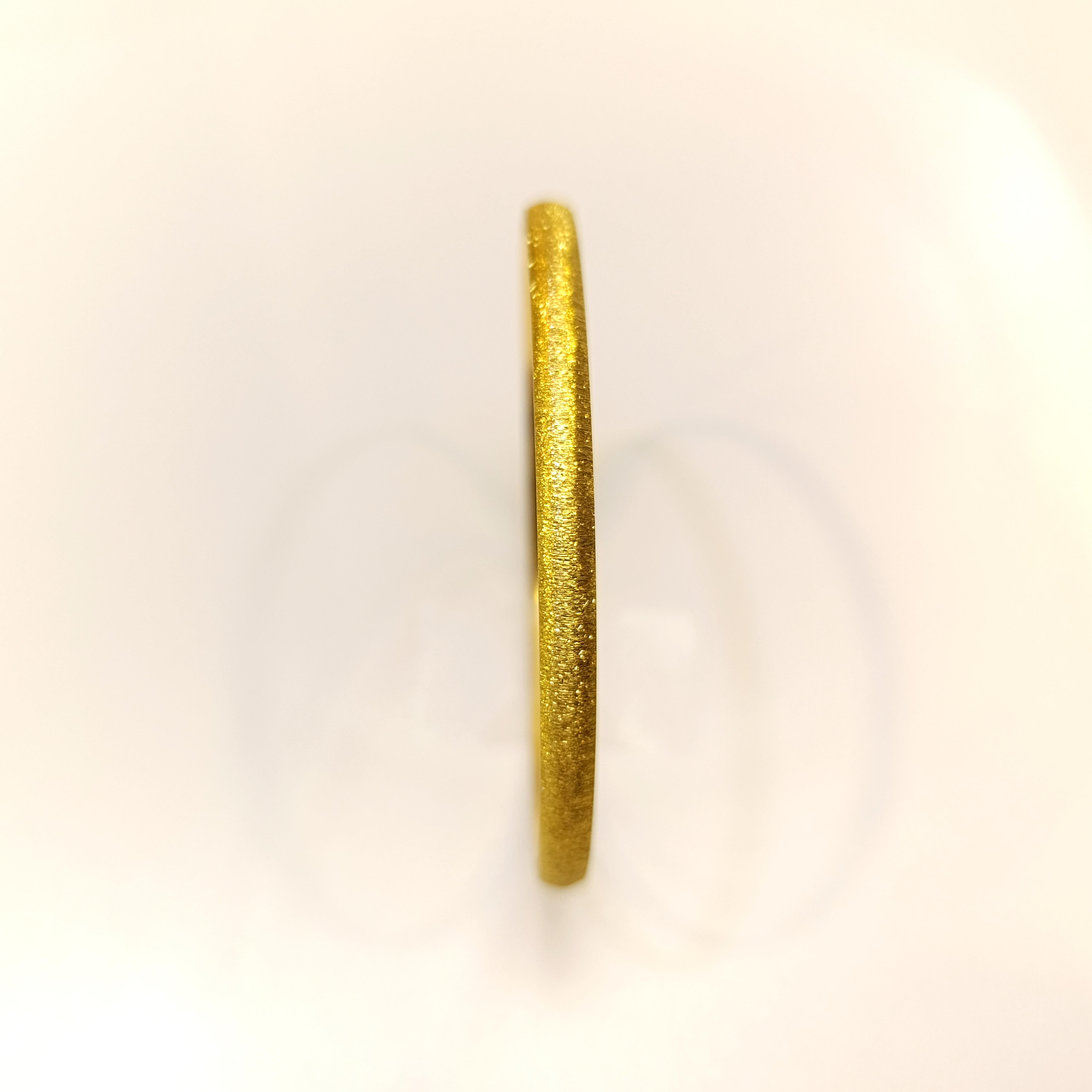 5gr İşçiliksiz zımpara CNC Bilezik 22 Ayar Altın Yatırım ve Tasarruf İçin