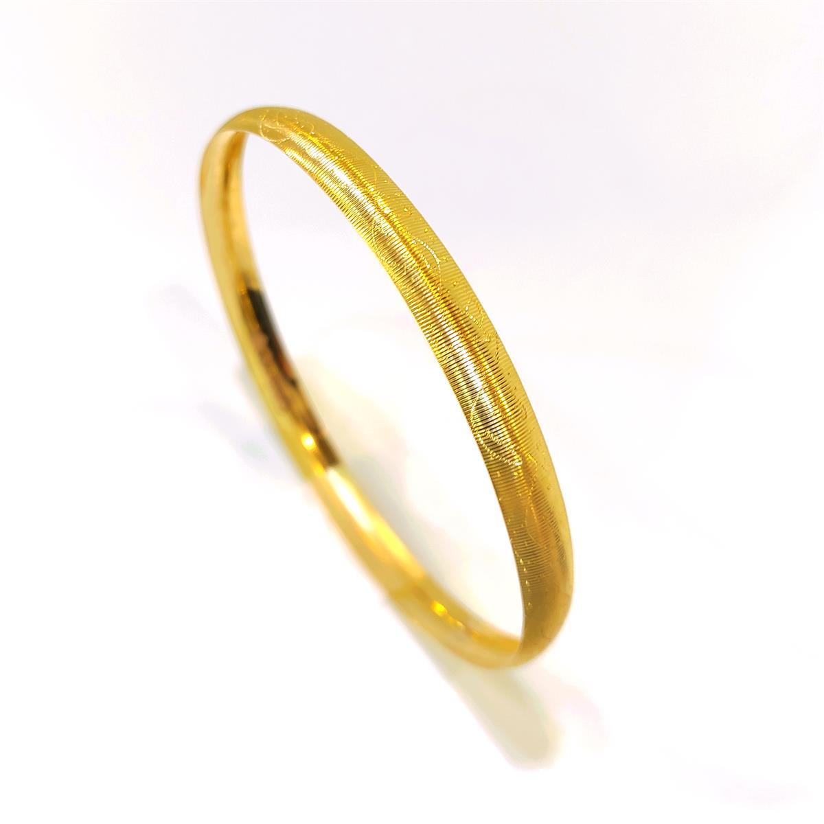 5gr İşçiliksiz İmza CNC Bilezik 22 Ayar Altın Yatırım ve Tasarruf İçin