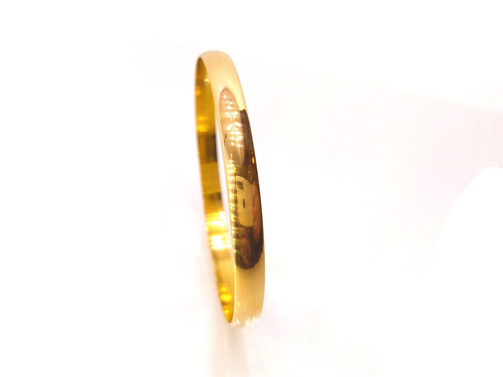 5mm Bombeli Düz Ray Bilezik 12,50gr 22 Ayar Altın