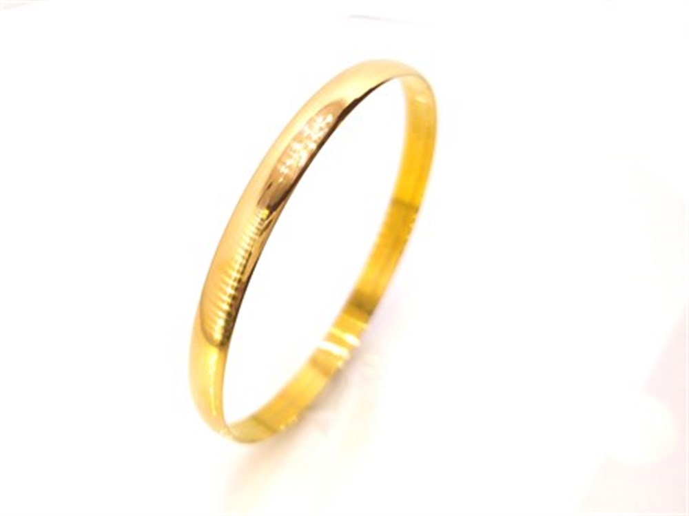 5mm Bombeli Düz Ray Bilezik 12,50gr 22 Ayar Altın