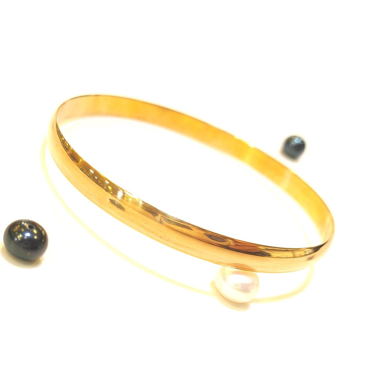 6mm 20gr İşçiliksiz Bombeli Düz Bilezik 22 Ayar Altın Yatırım ve Tasarruf İçin