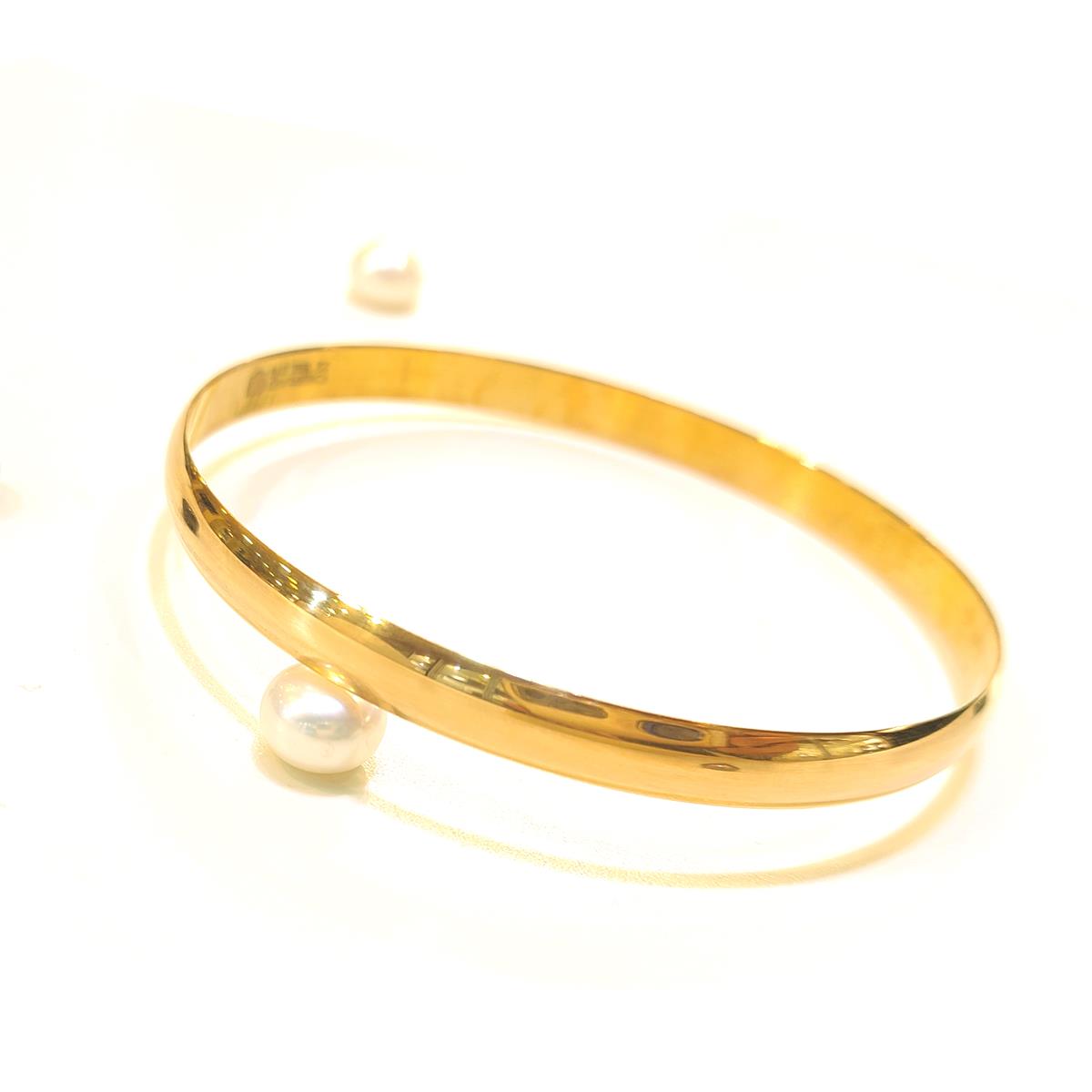 6mm 22,50gr İşçiliksiz Bombeli Düz Bilezik  22 Ayar Altın Yatırım ve Tasarruf İçin