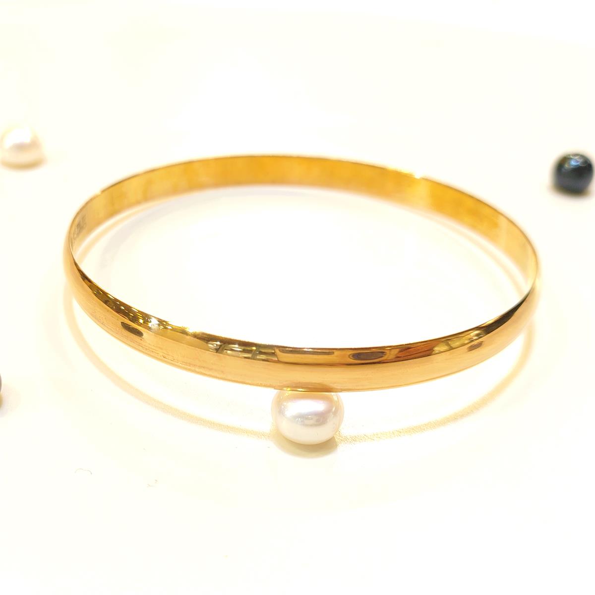 6mm 22,50gr İşçiliksiz Bombeli Düz Bilezik  22 Ayar Altın Yatırım ve Tasarruf İçin