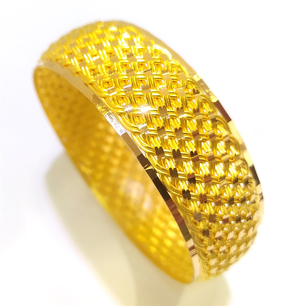 70.00gr İşçiliksiz Çerçeveli Sepet Örgüsü Maraş Hasırı Bilezik 22 Ayar