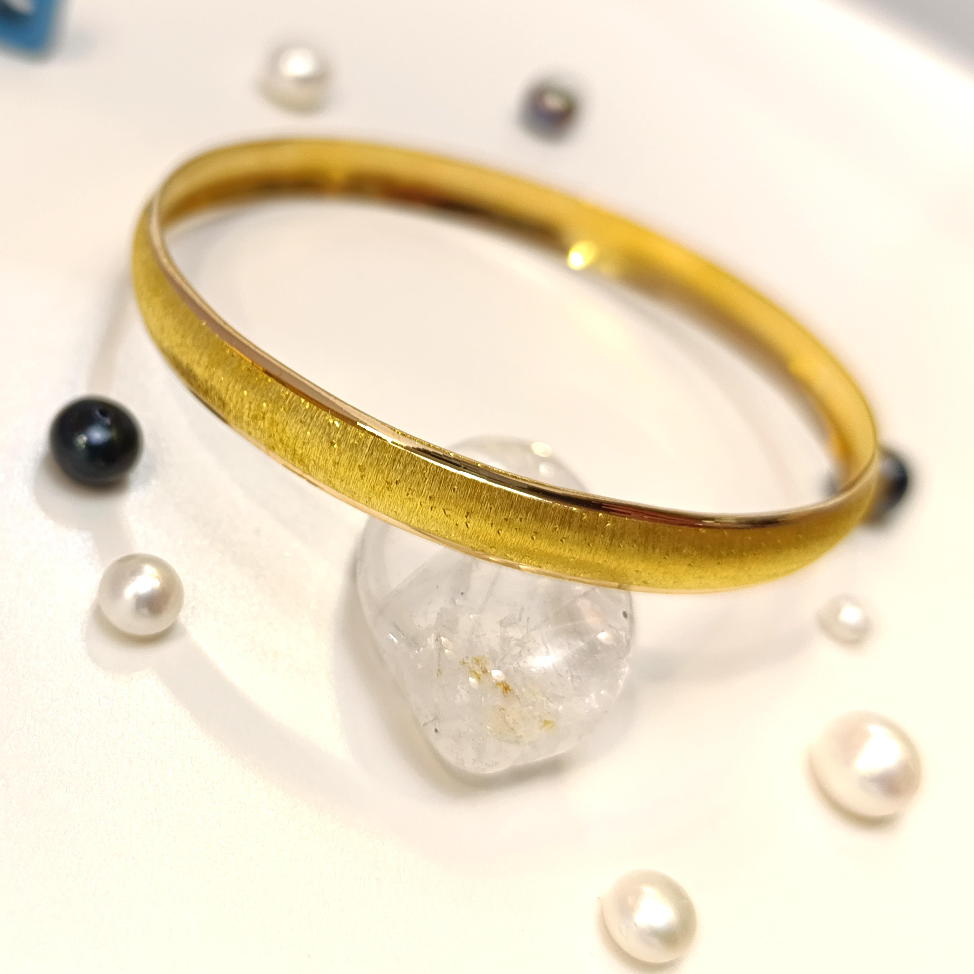 8gr Kenarı Çerçeveli Zımparalı Bilezik 22 Ayar Altın YATIRIM ve TASARRUF